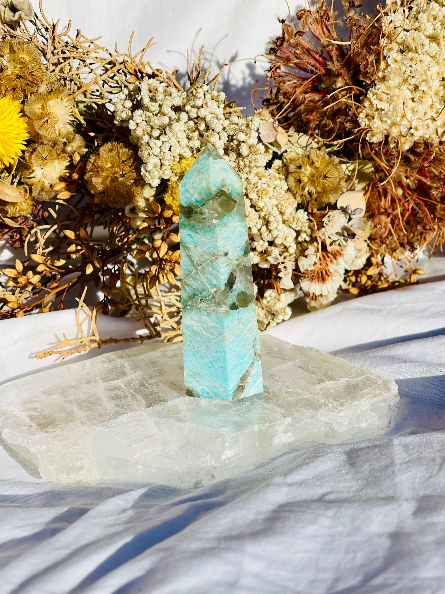 Amazonite | Smokey Quartz Point A