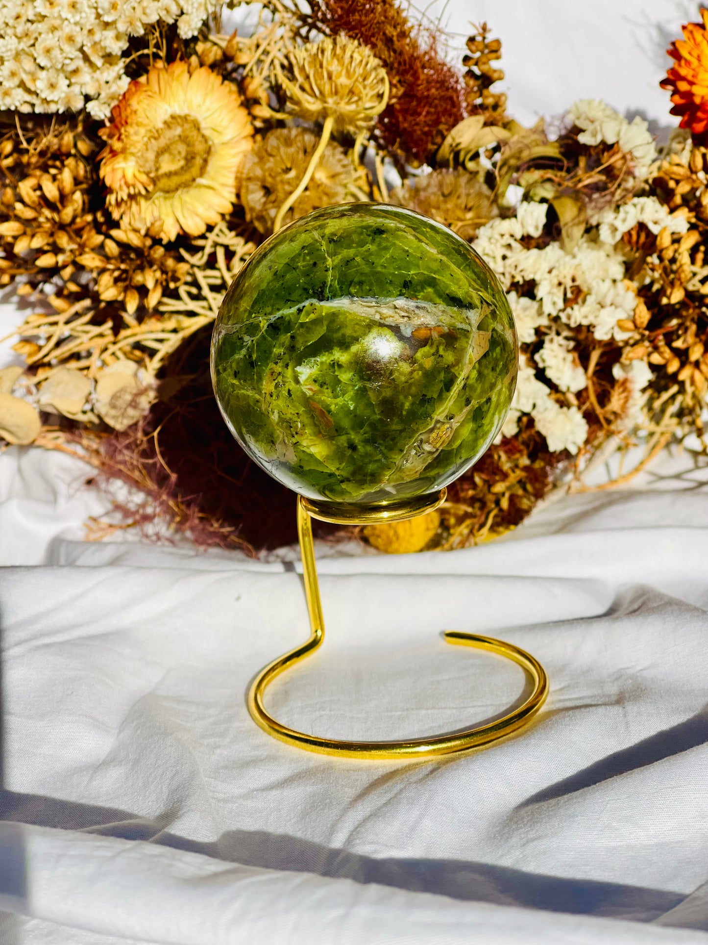 Green Opal Sphere