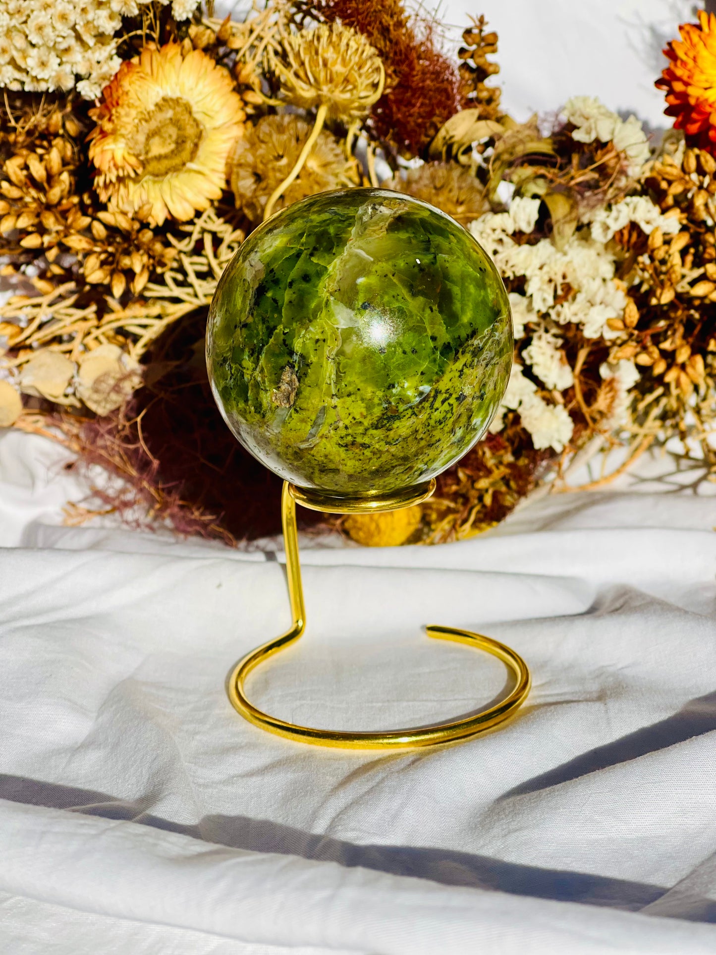 Green Opal Sphere