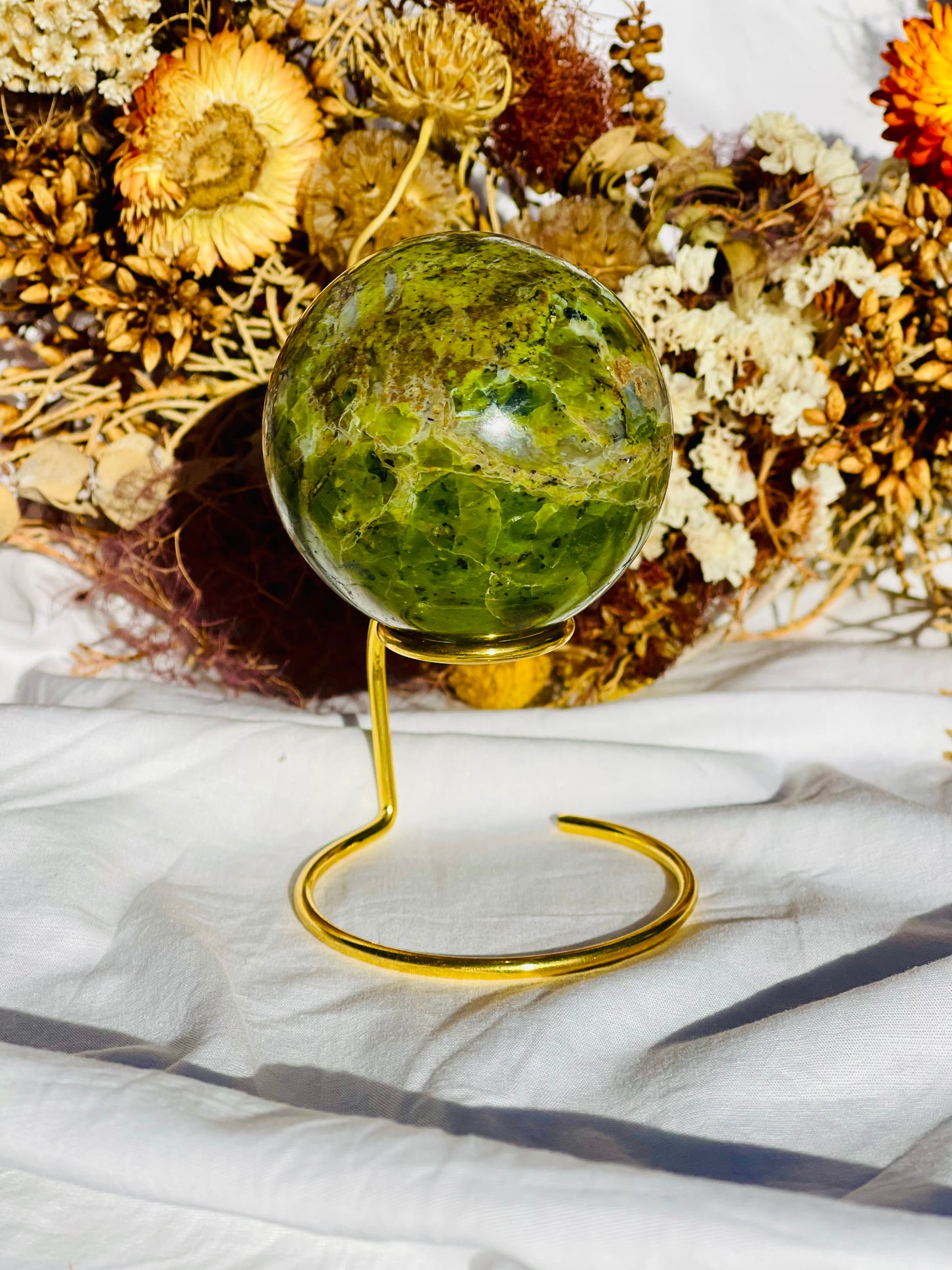 Green Opal Sphere