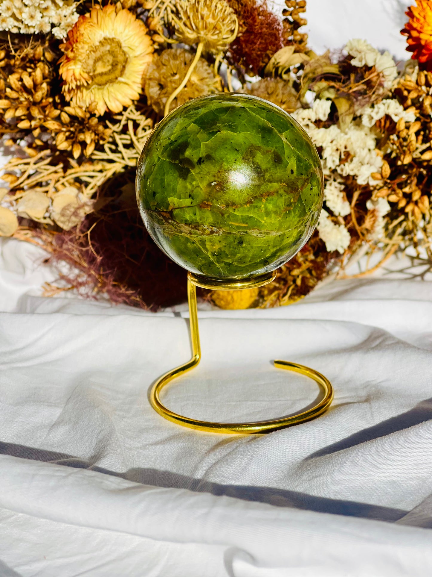 Green Opal Sphere