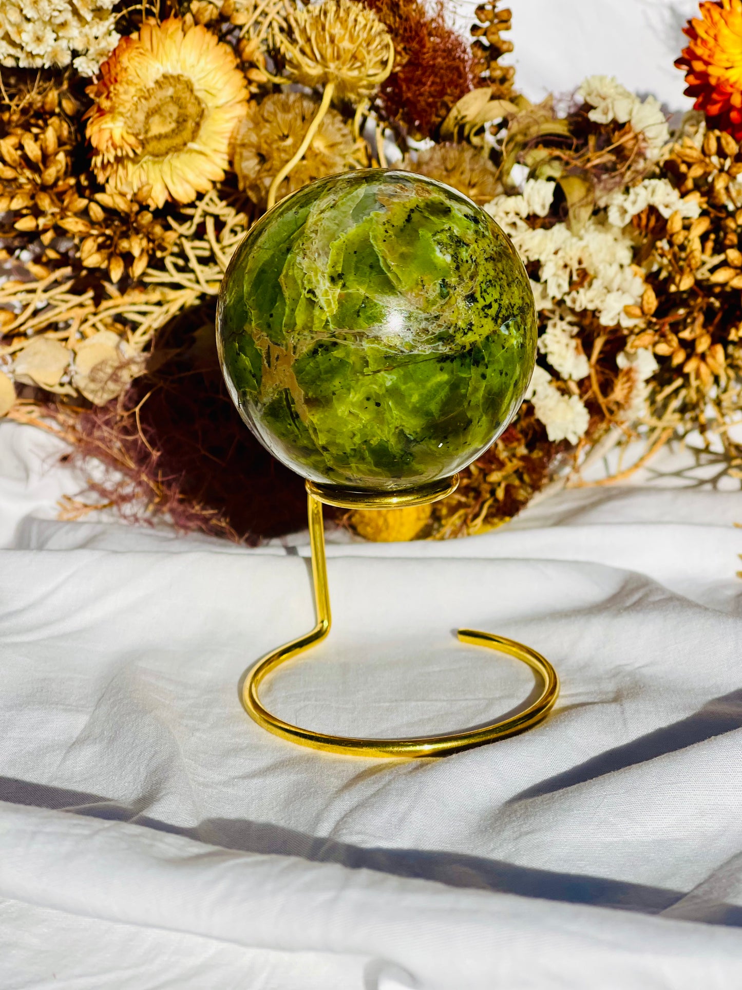 Green Opal Sphere