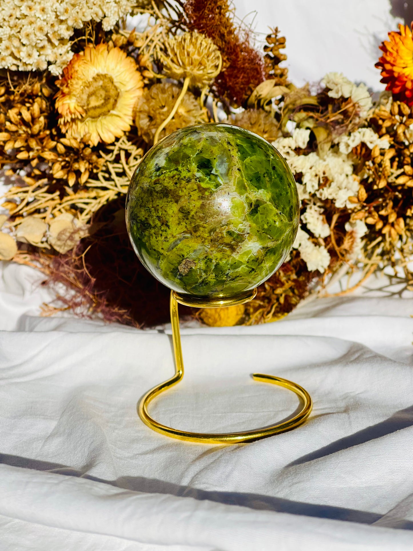 Green Opal Sphere