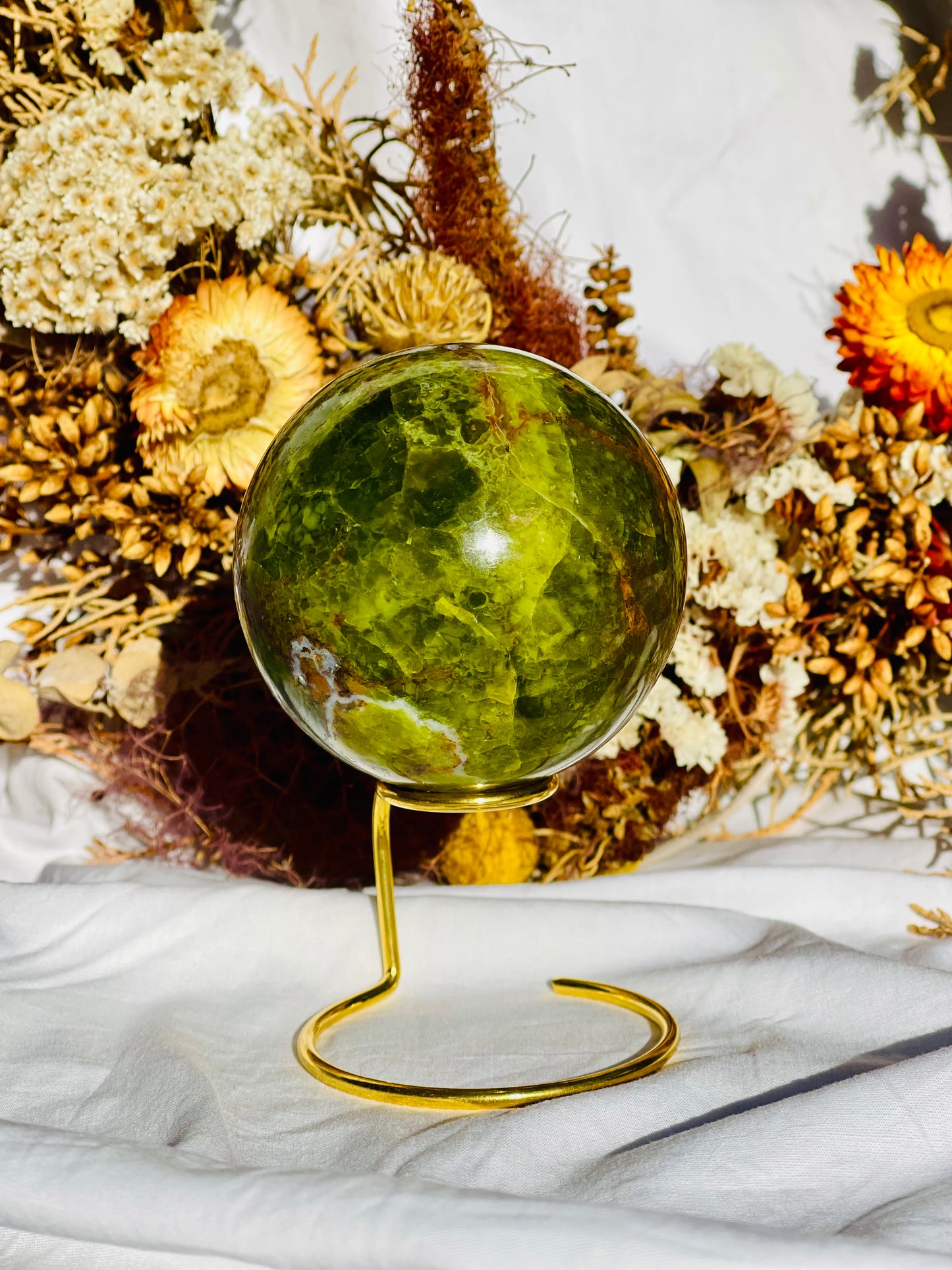 Green Opal Sphere