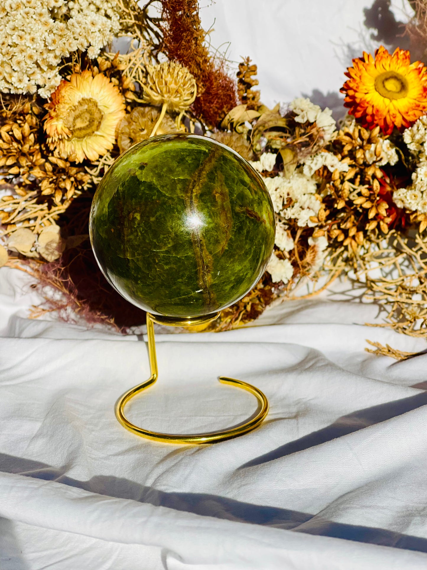 Green Opal Sphere