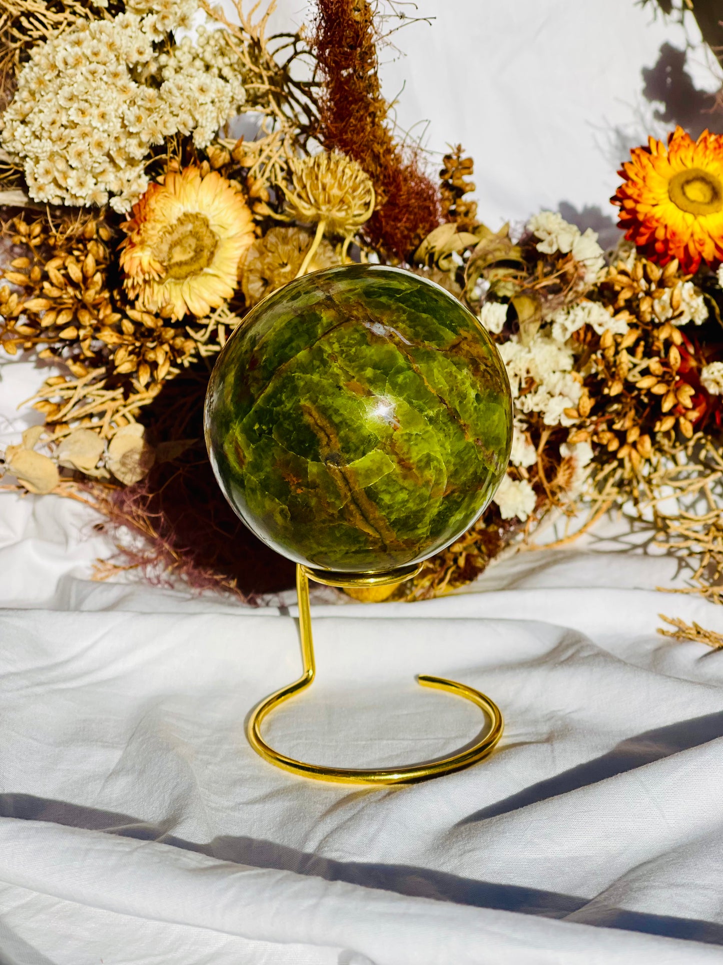 Green Opal Sphere