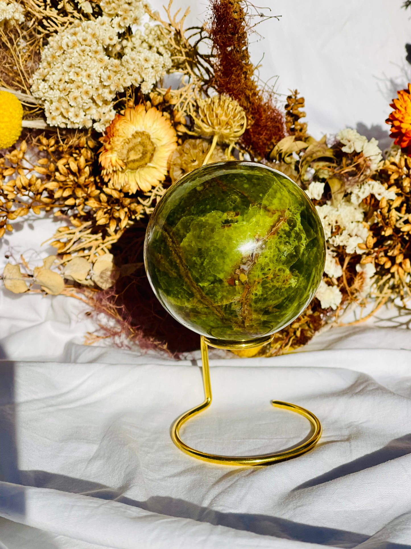 Green Opal Sphere
