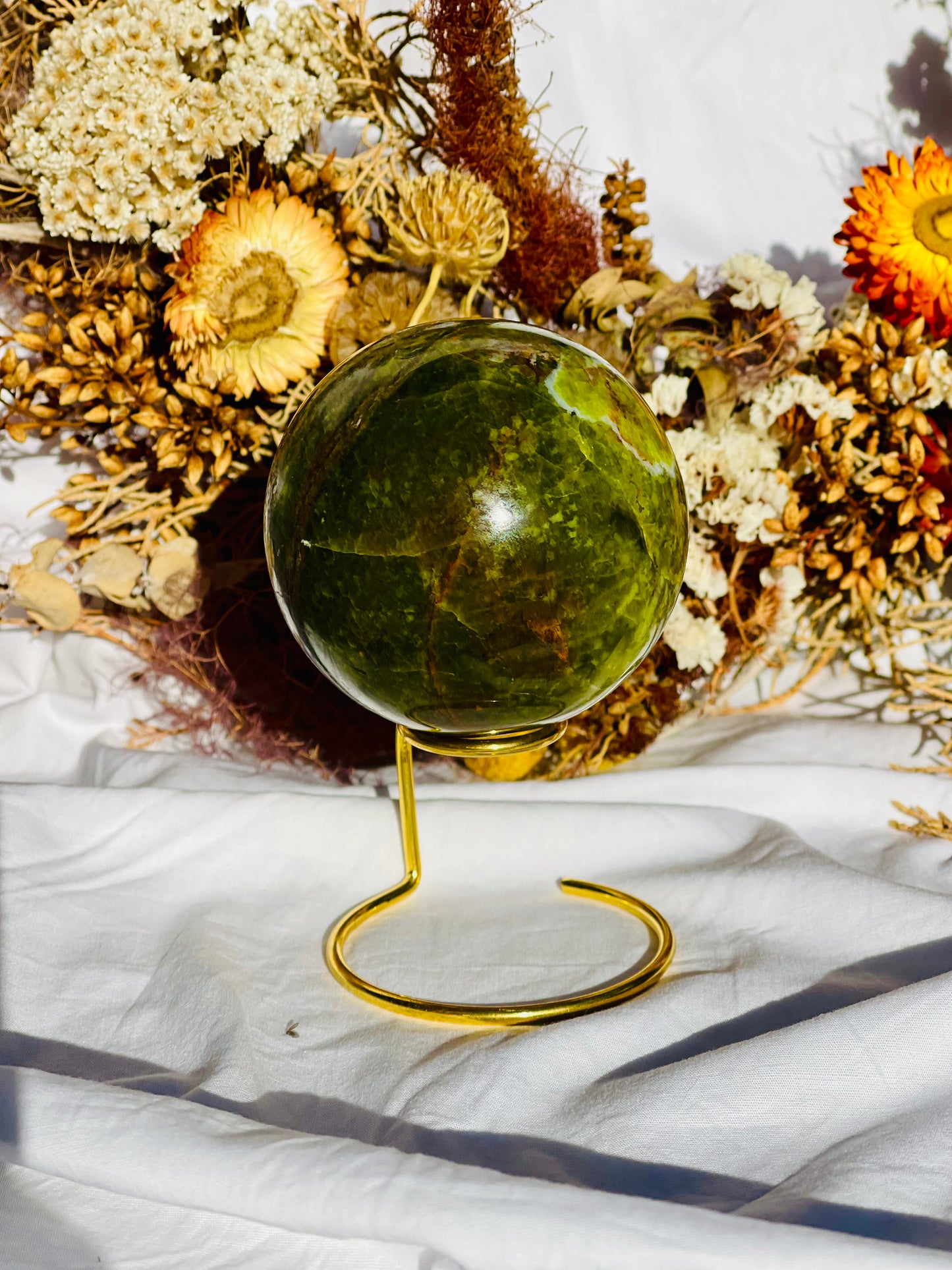 Green Opal Sphere