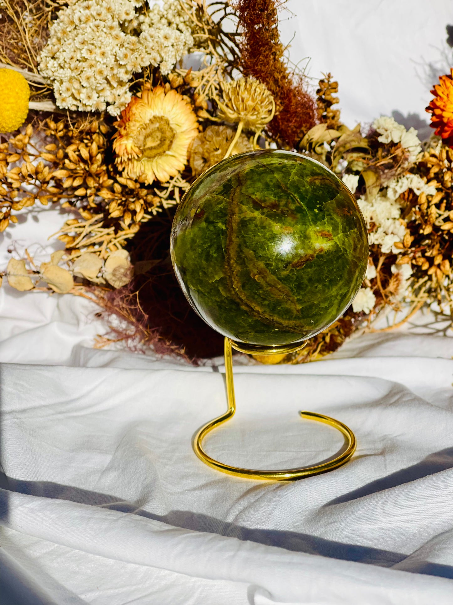 Green Opal Sphere