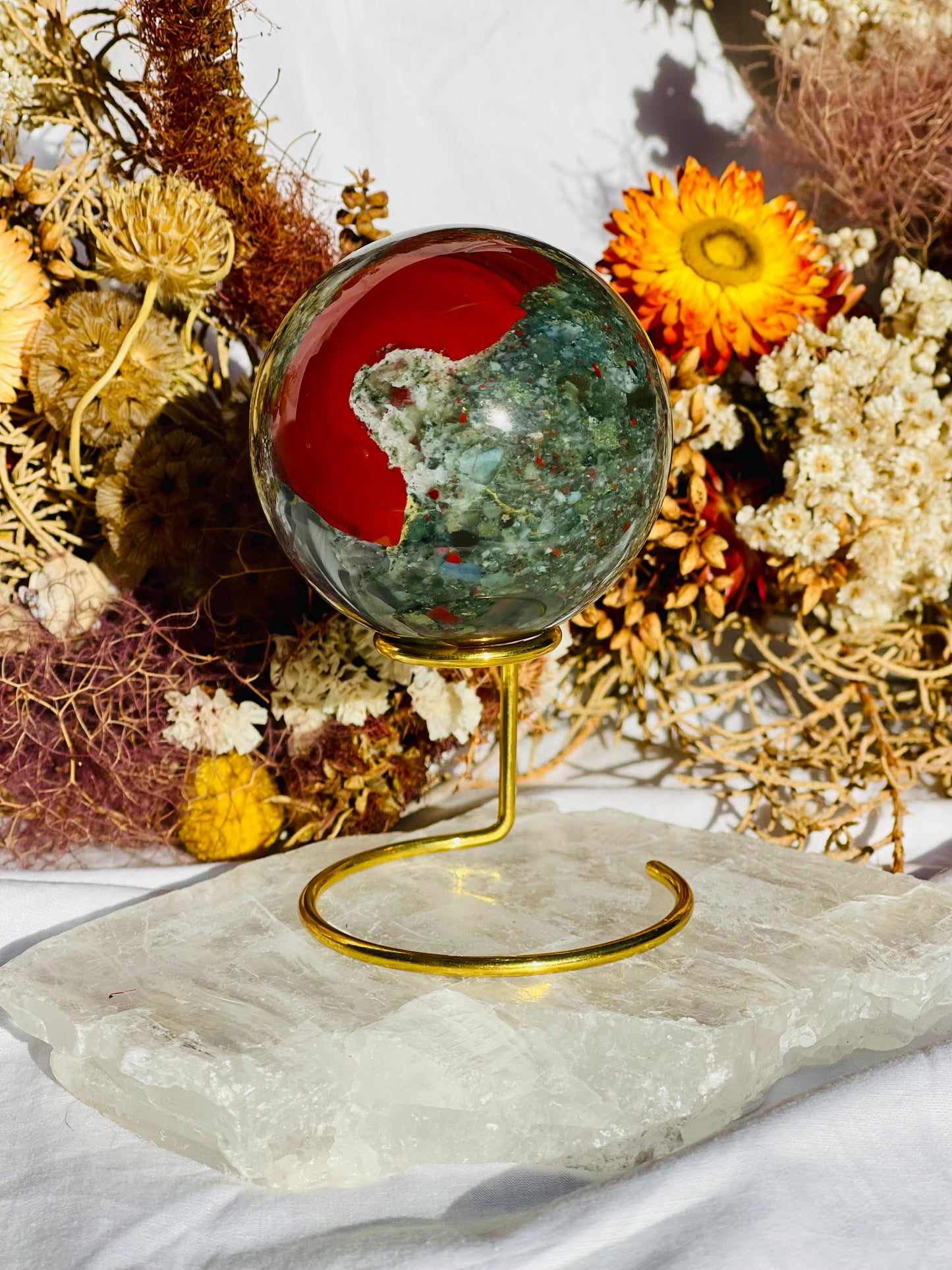 African Bloodstone Sphere B