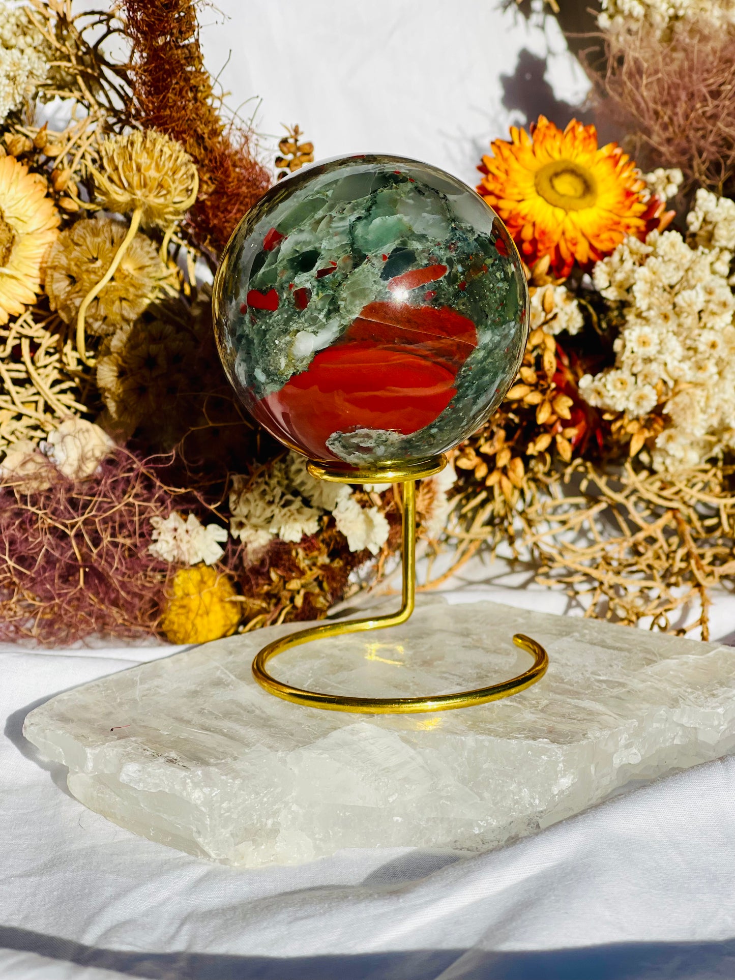 African Bloodstone Sphere B