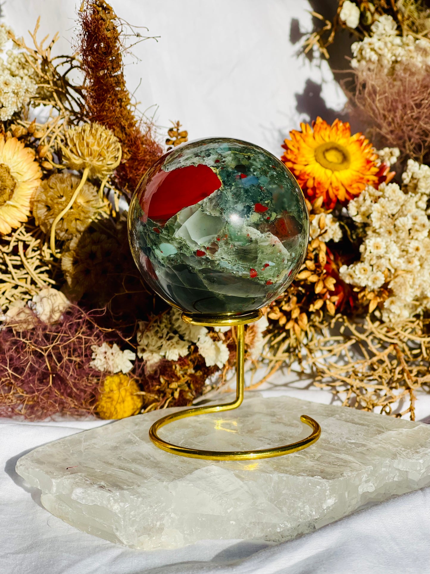 African Bloodstone Sphere B