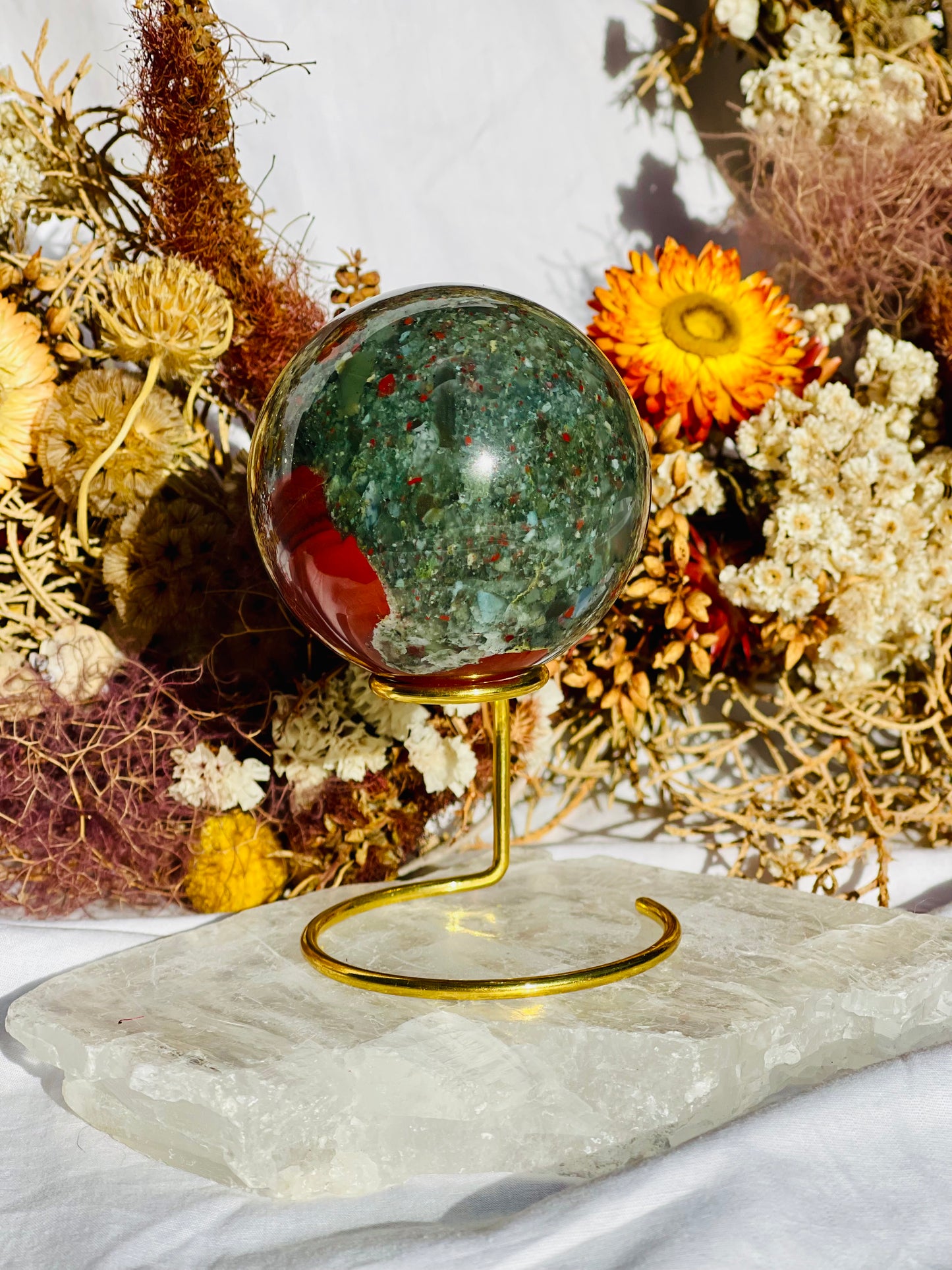 African Bloodstone Sphere B