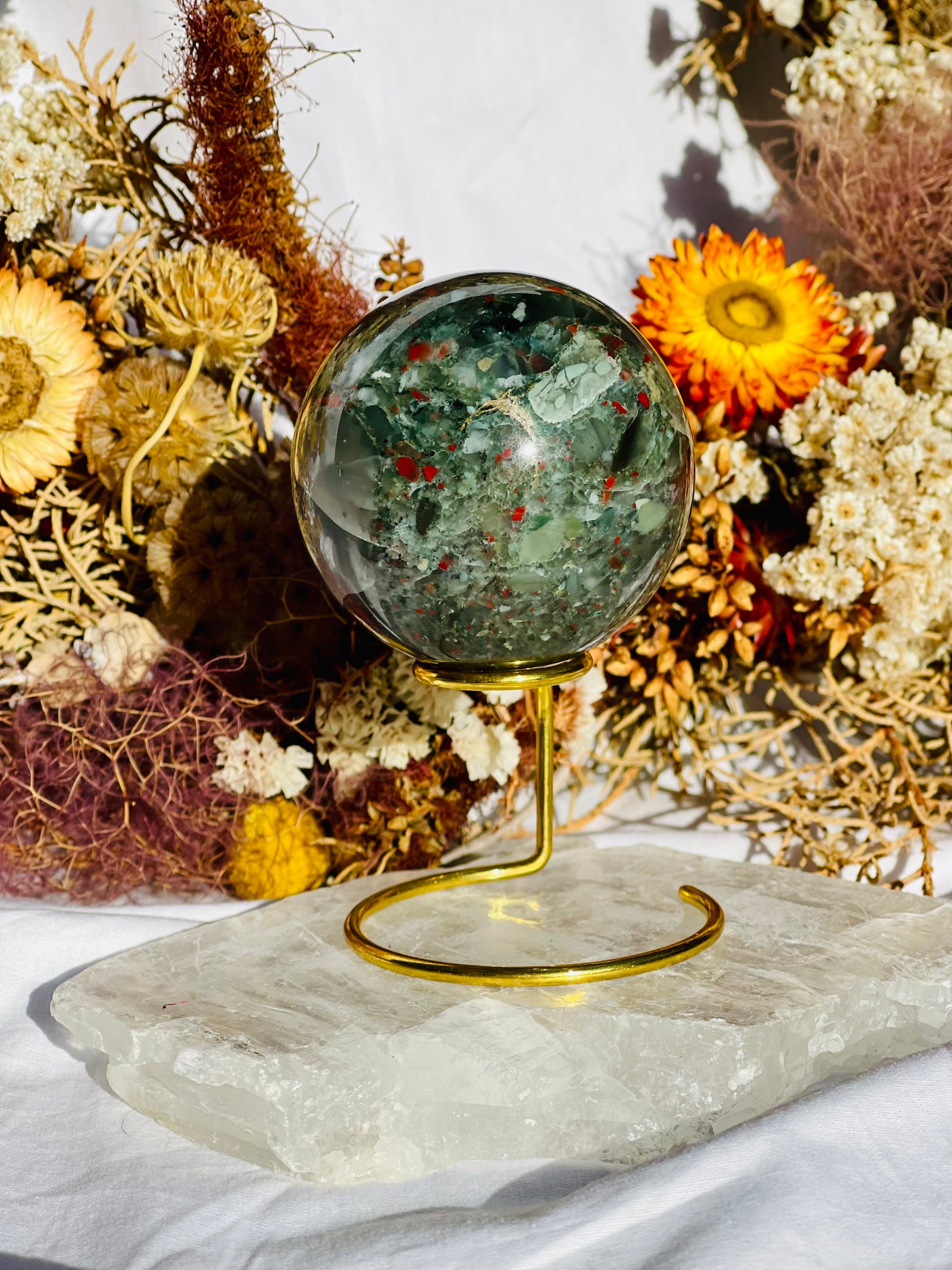 African Bloodstone Sphere B