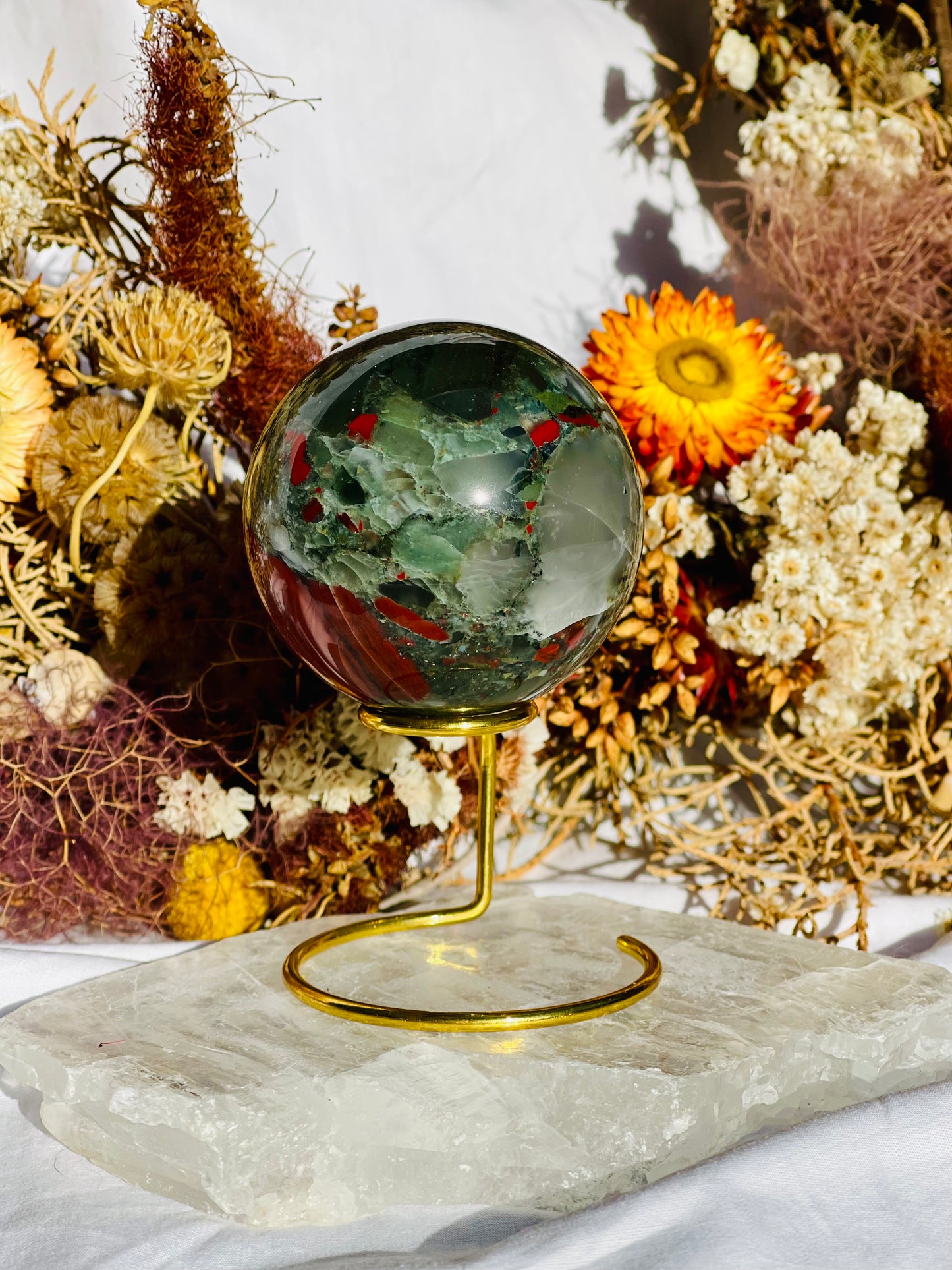 African Bloodstone Sphere B