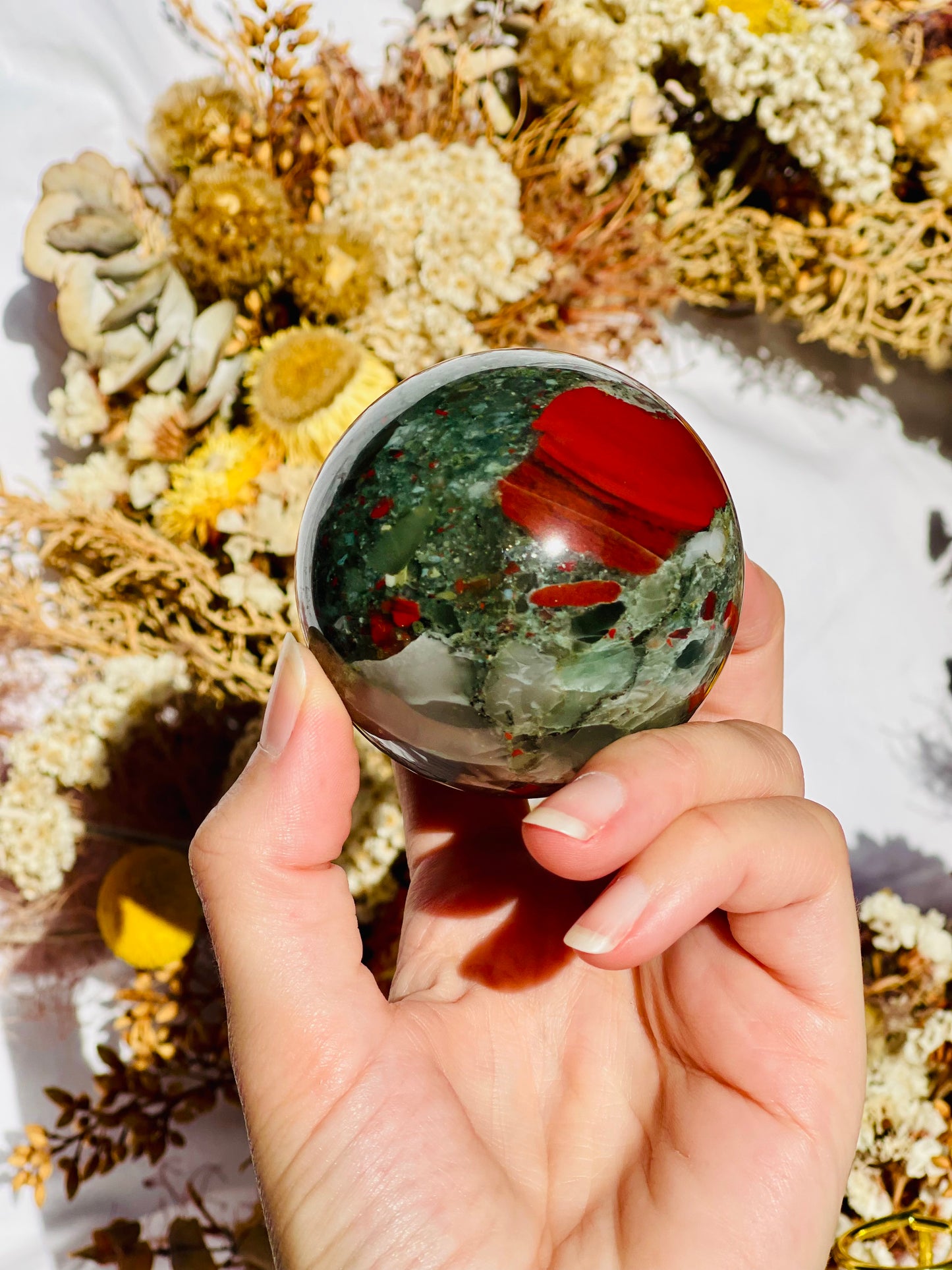 African Bloodstone Sphere B