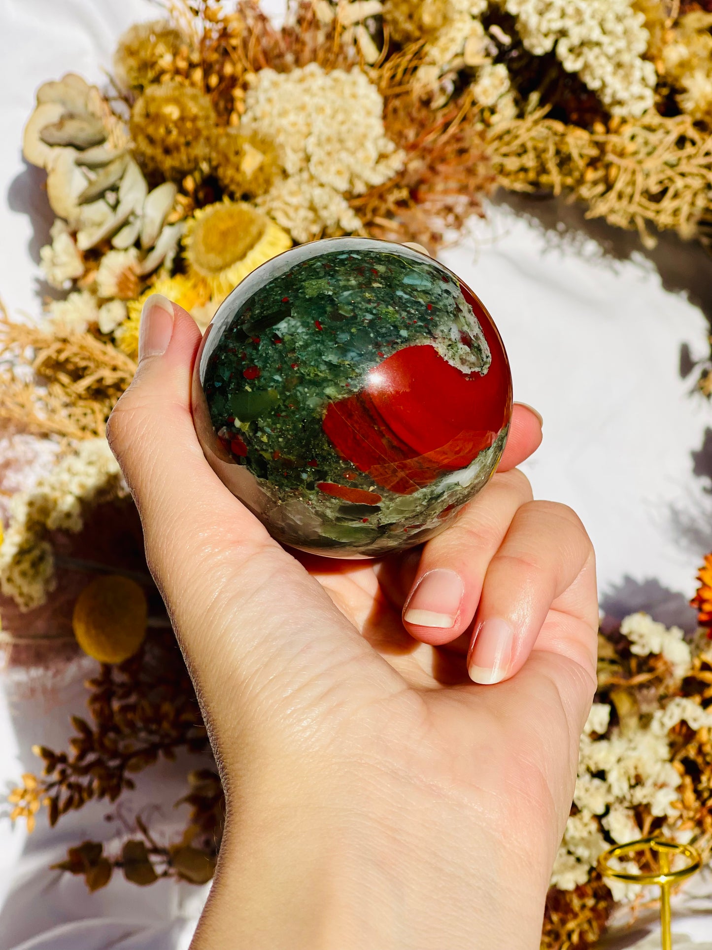 African Bloodstone Sphere B