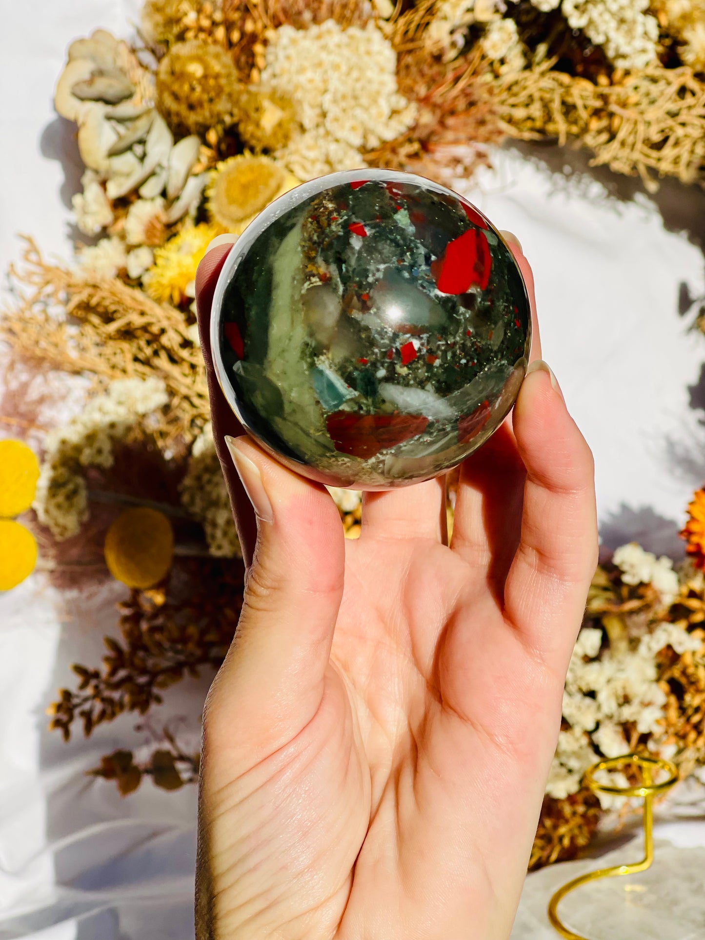 African Bloodstone Sphere A