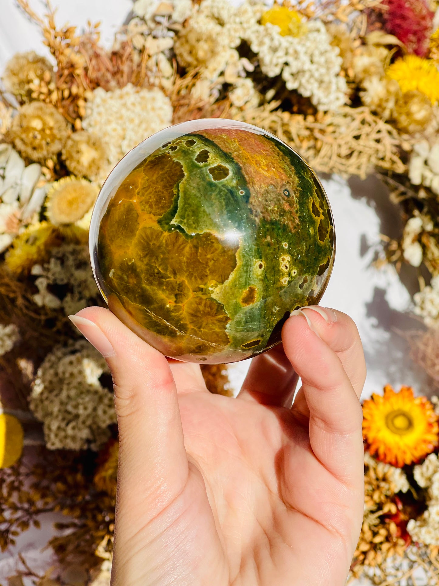 Ocean Jasper Sphere