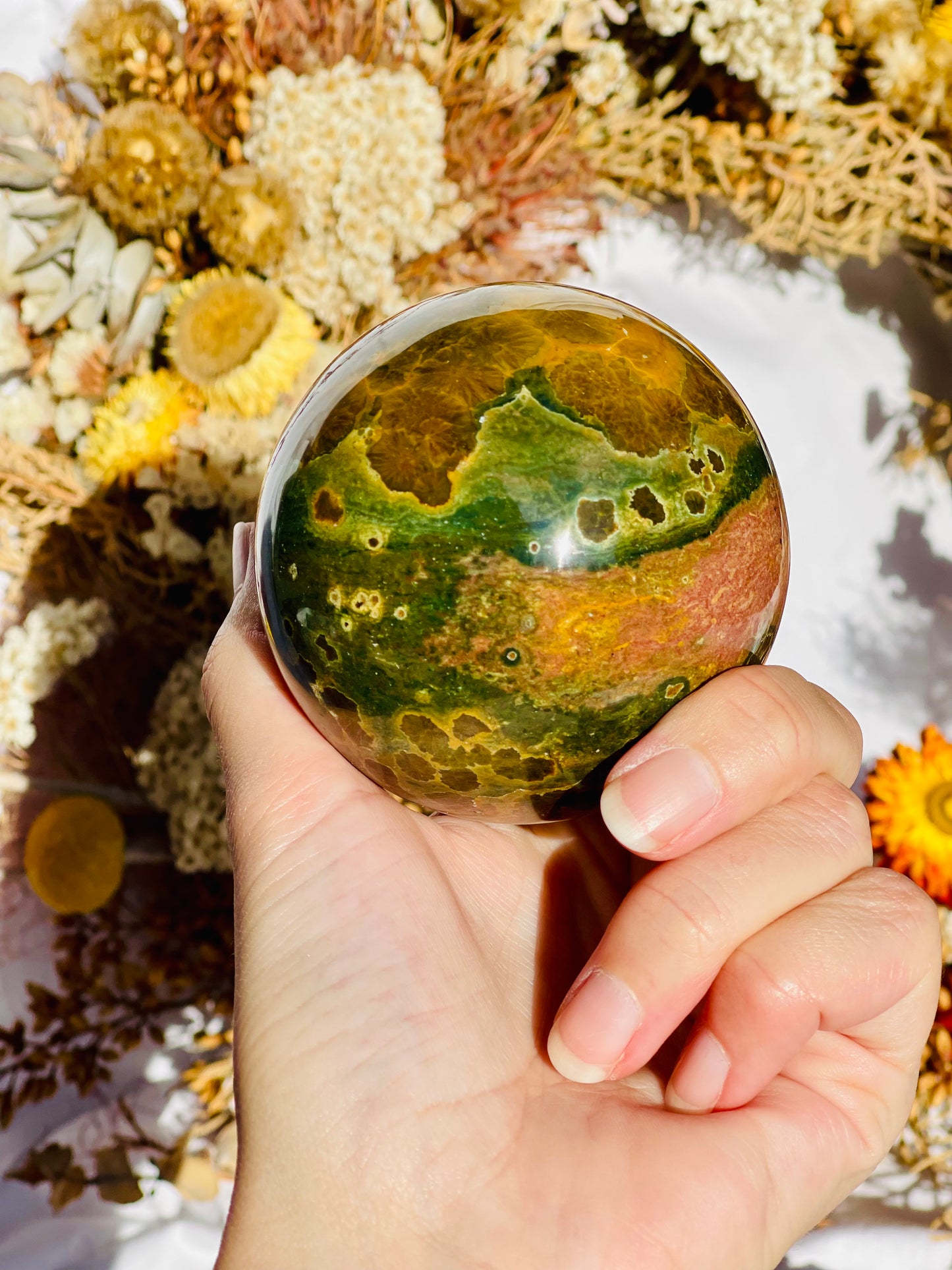 Ocean Jasper Sphere