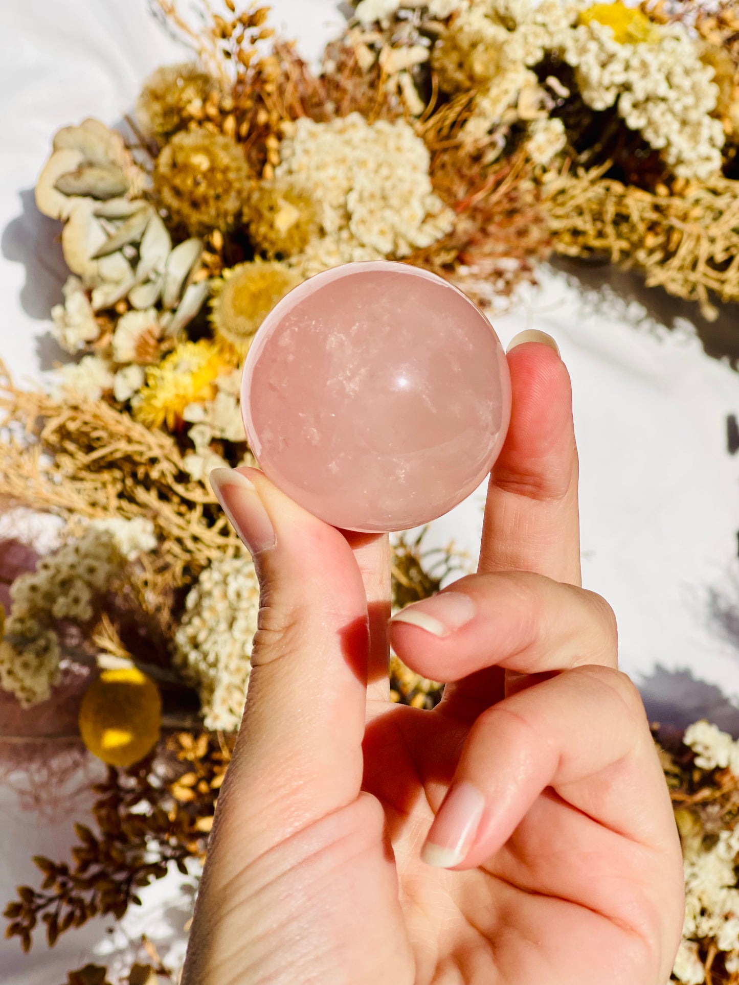 Rose Quartz Sphere A