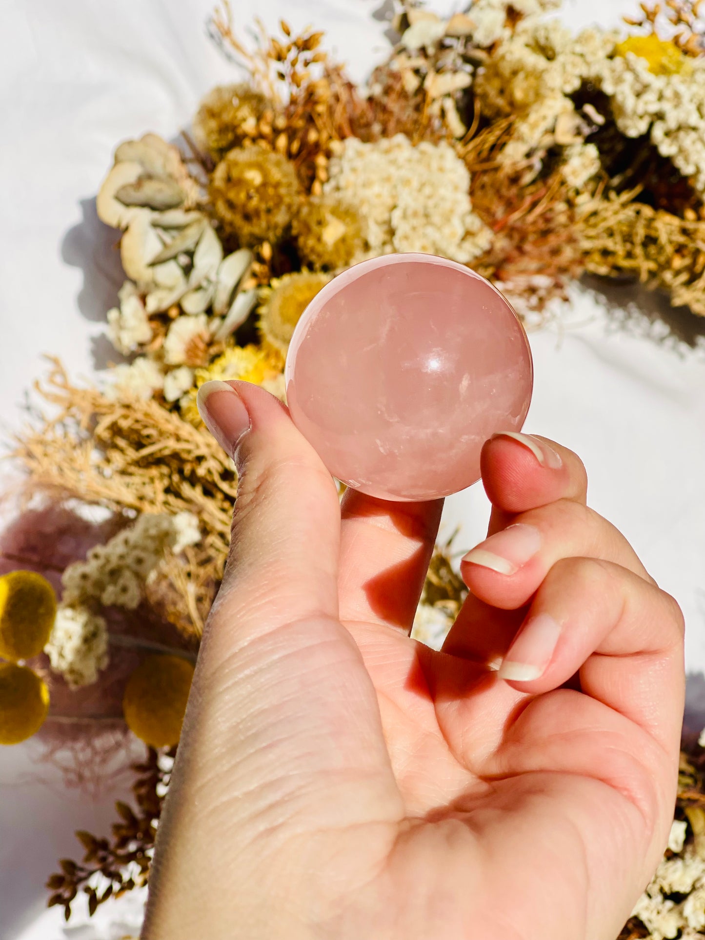 Rose Quartz Sphere A