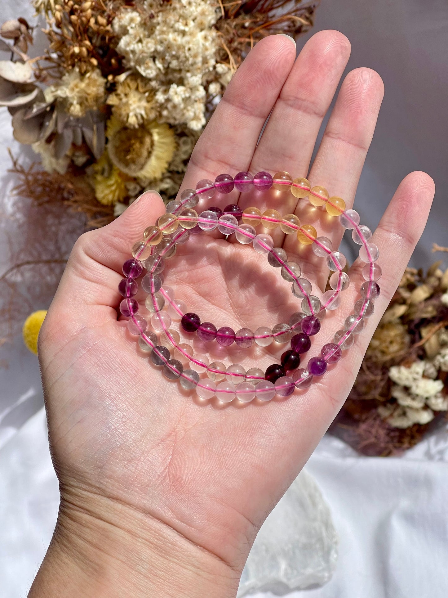 Fluorite Wrap Bracelet