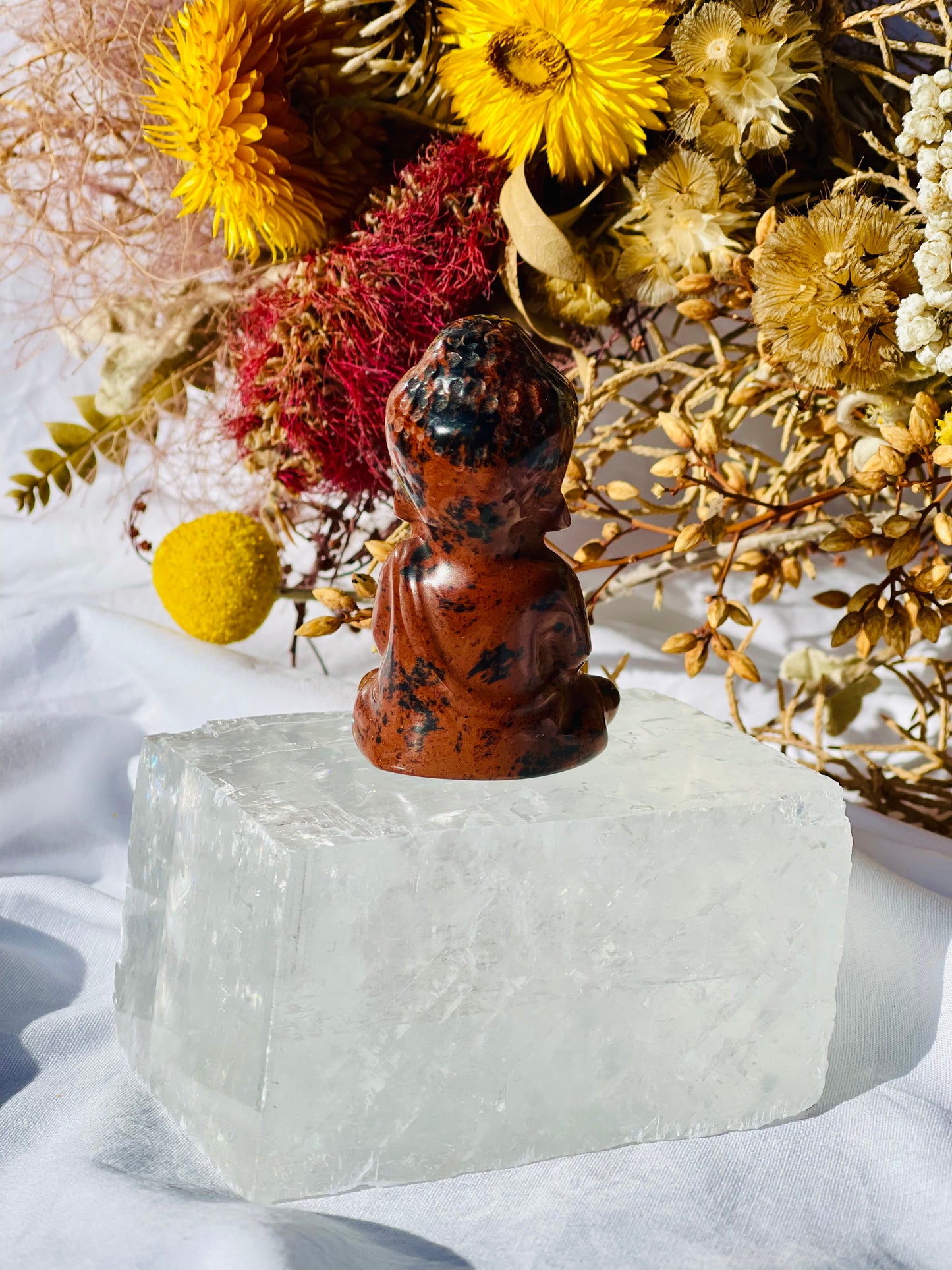 Mahogany Obsidian Buddha