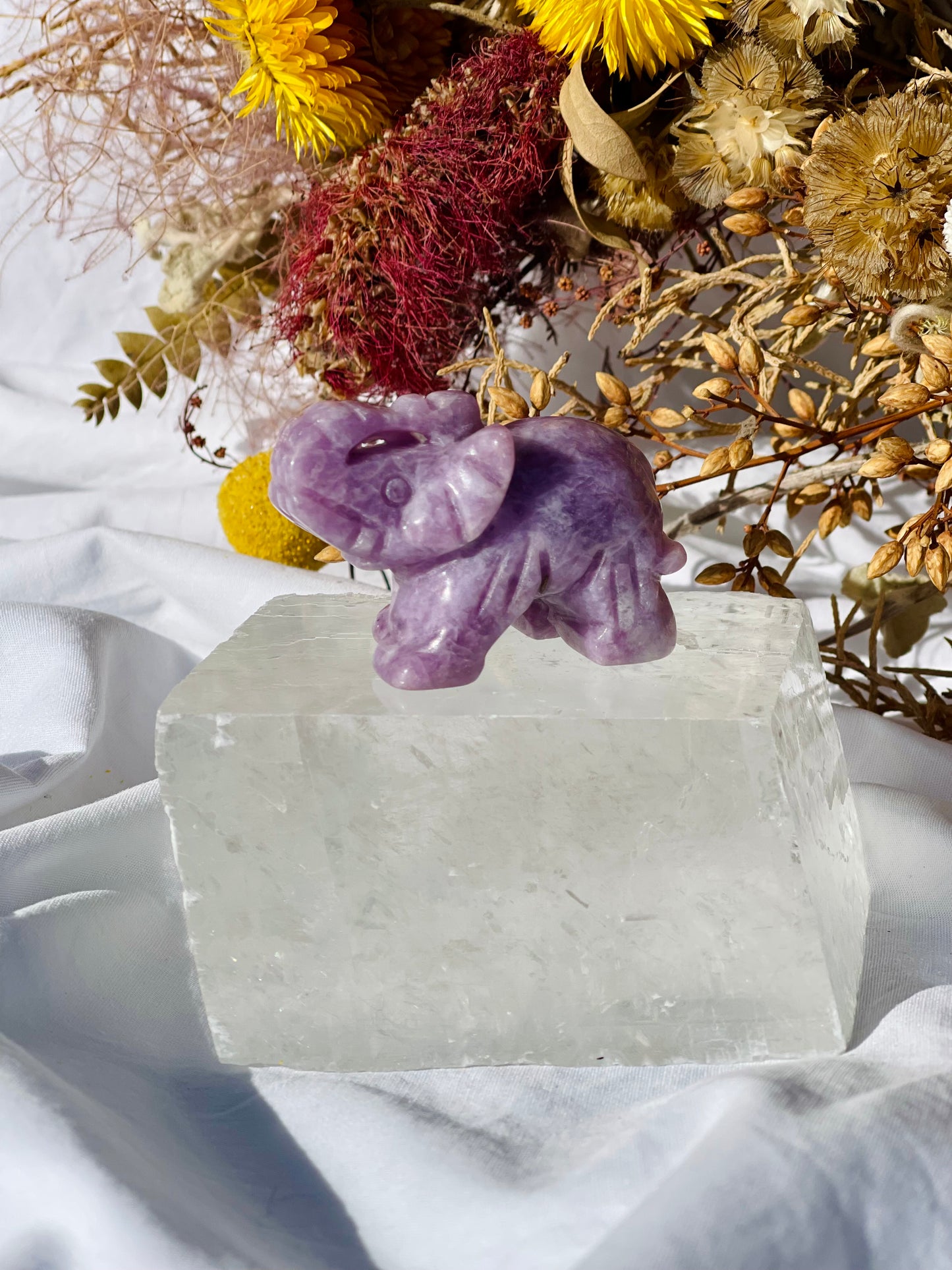 Lepidolite Elephant