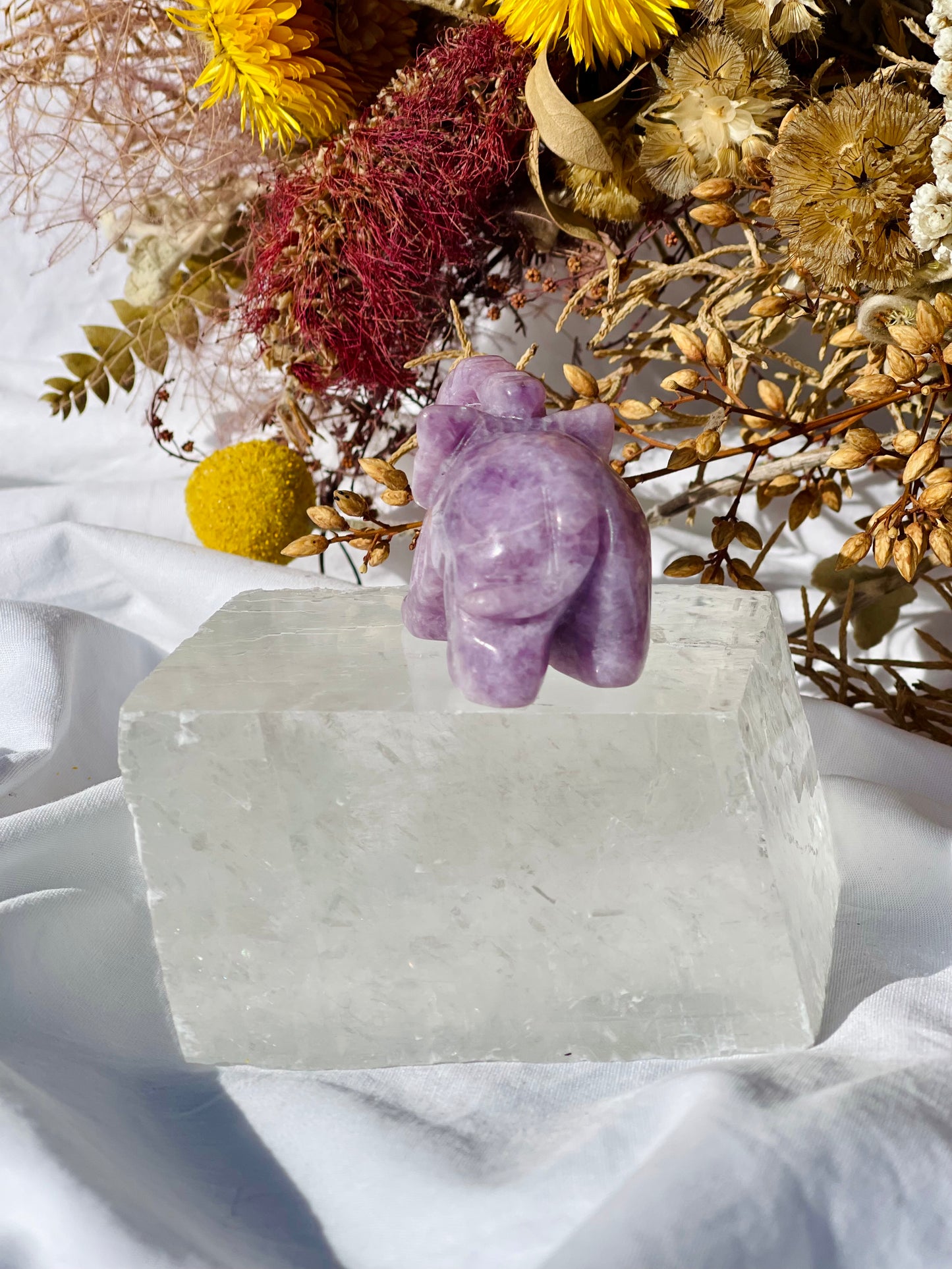Lepidolite Elephant