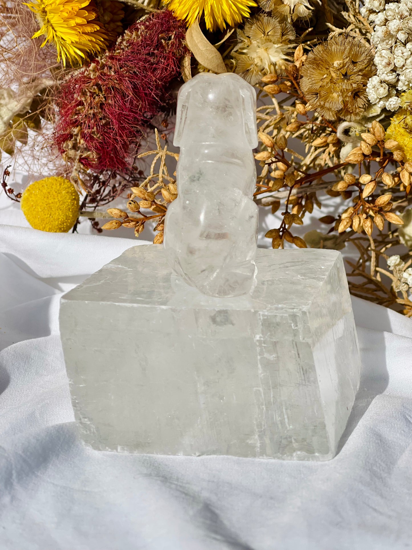 Clear Quartz Dog
