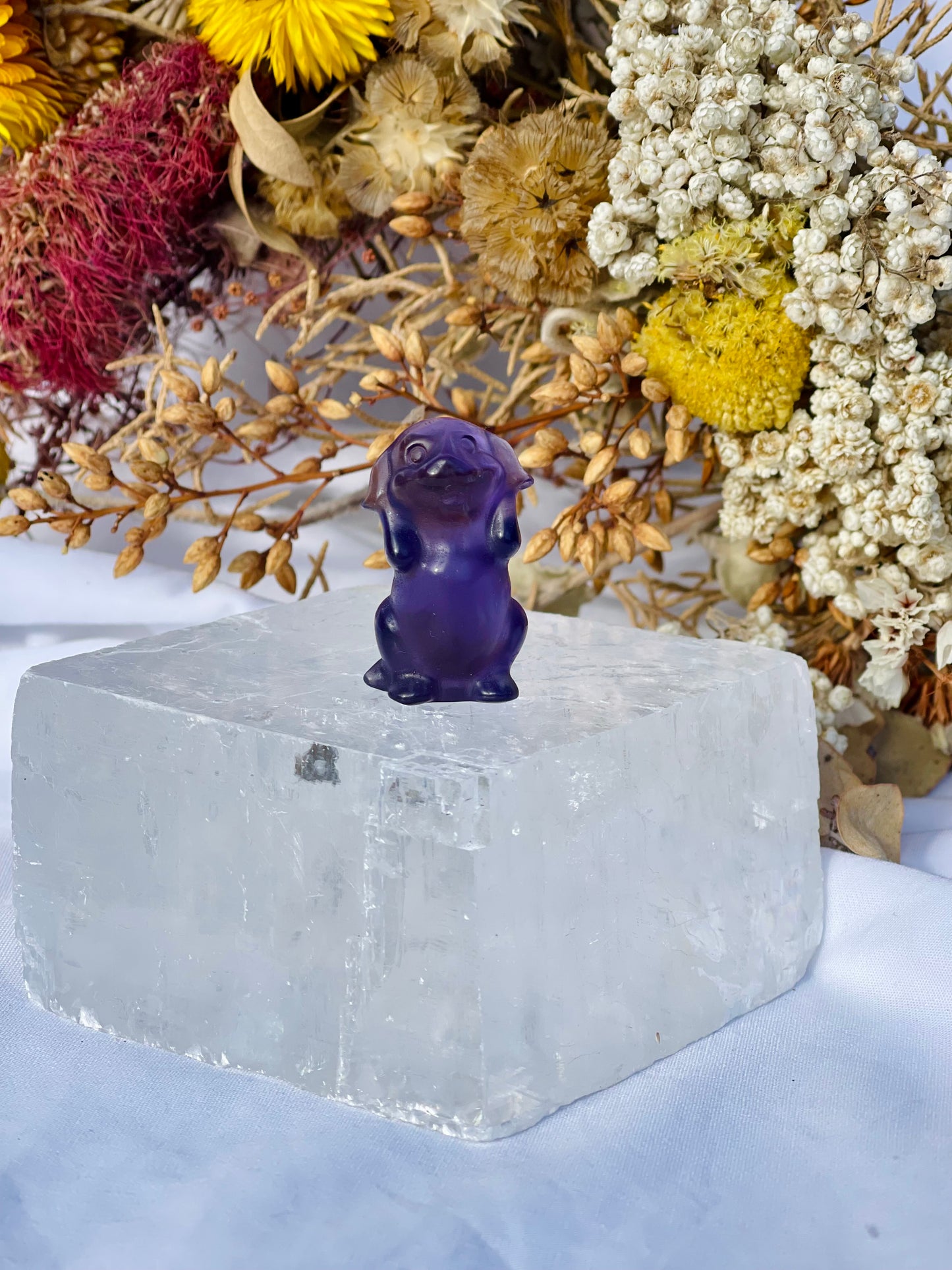 Purple Fluorite Dog