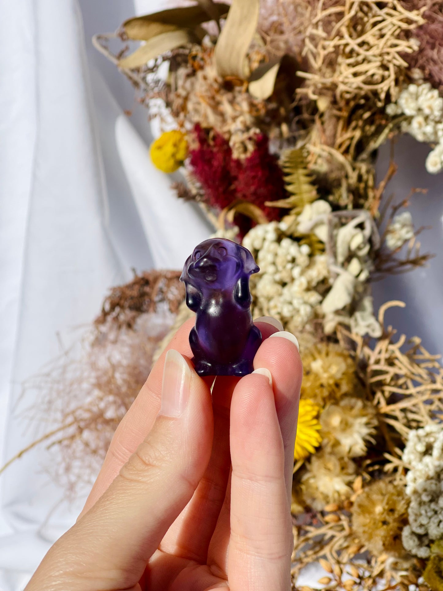 Purple Fluorite Dog