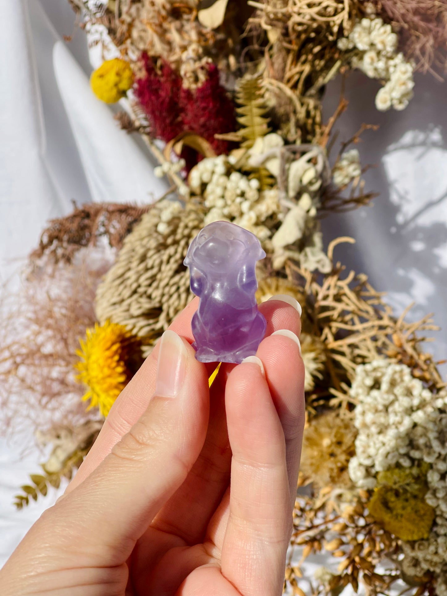 Purple Fluorite Dog