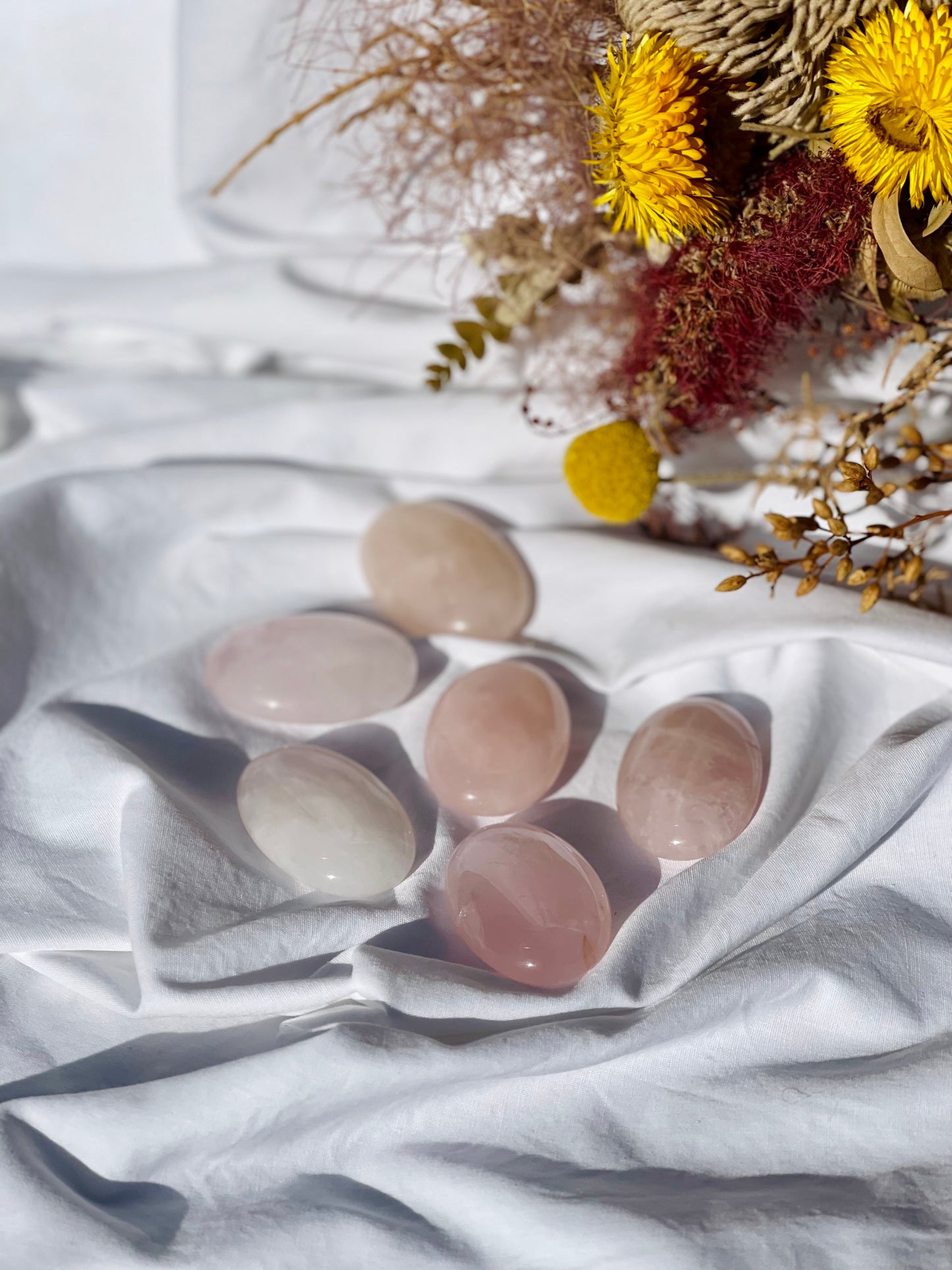 Rose Quartz Mini Palmstone