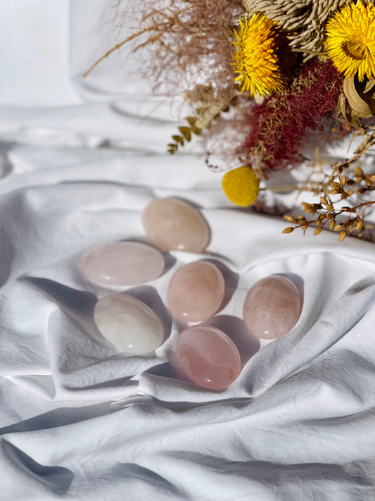 Rose Quartz Mini Palmstone