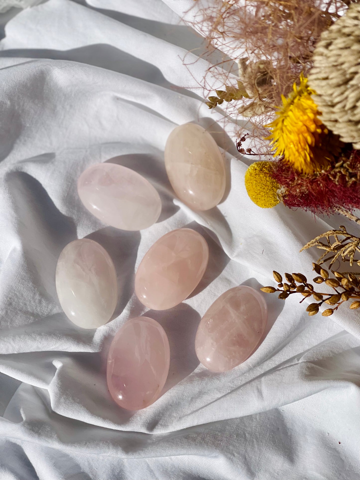 Rose Quartz Mini Palmstone