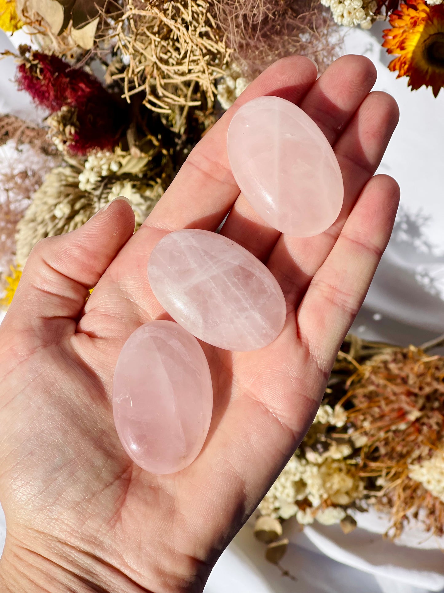 Rose Quartz Mini Palmstone