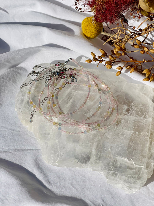 Morganite Faceted Bracelet