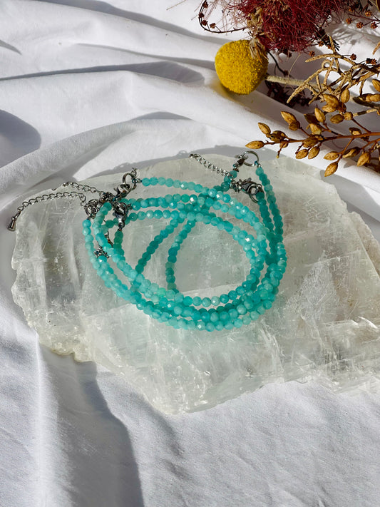 Amazonite Faceted Bracelet