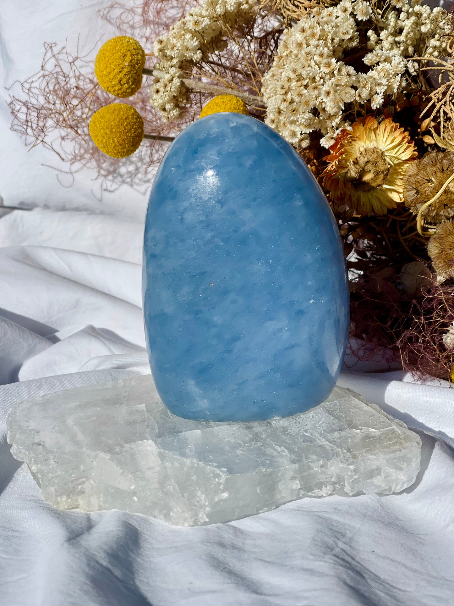 Blue Calcite Freeform