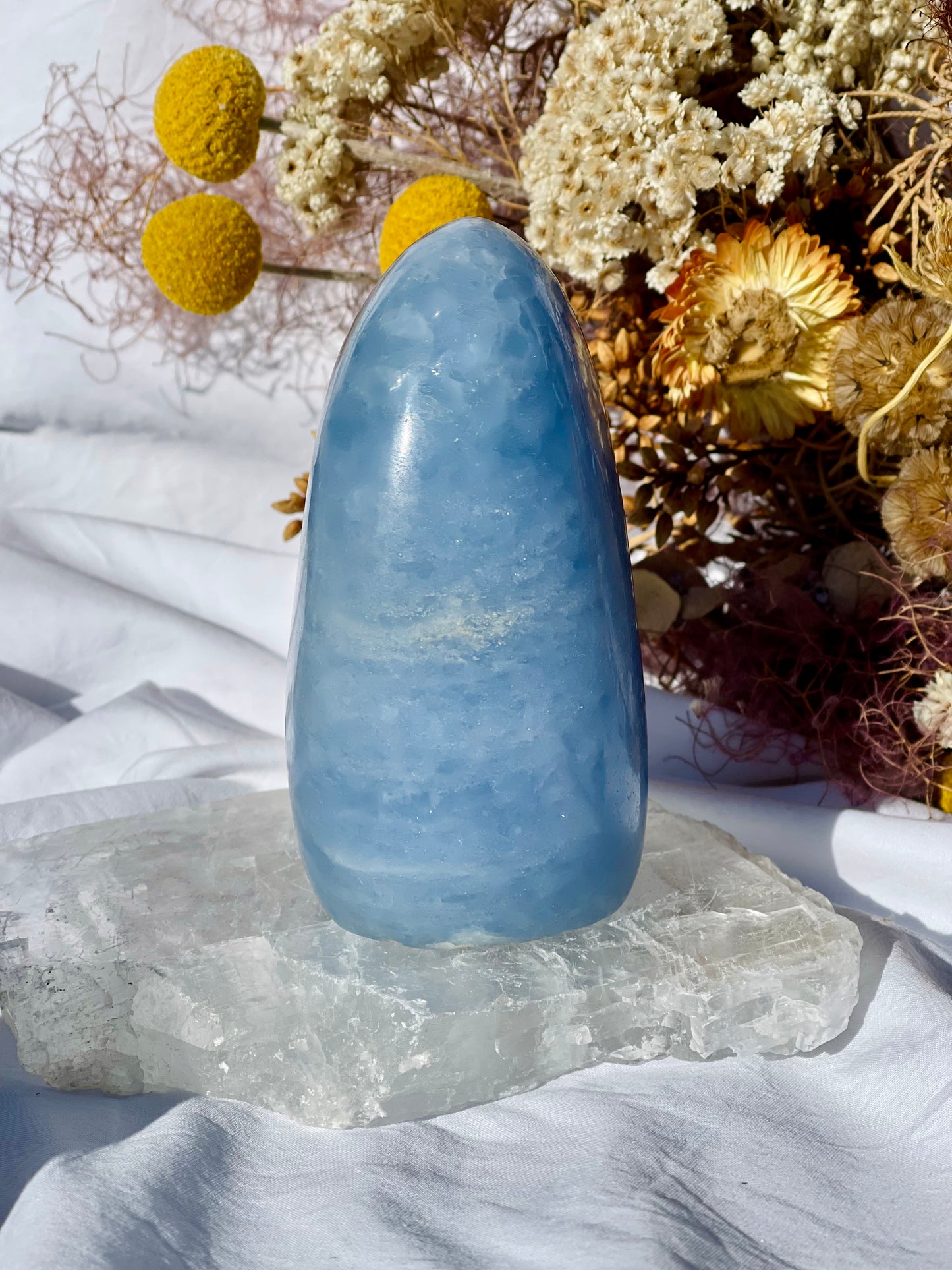 Blue Calcite Freeform