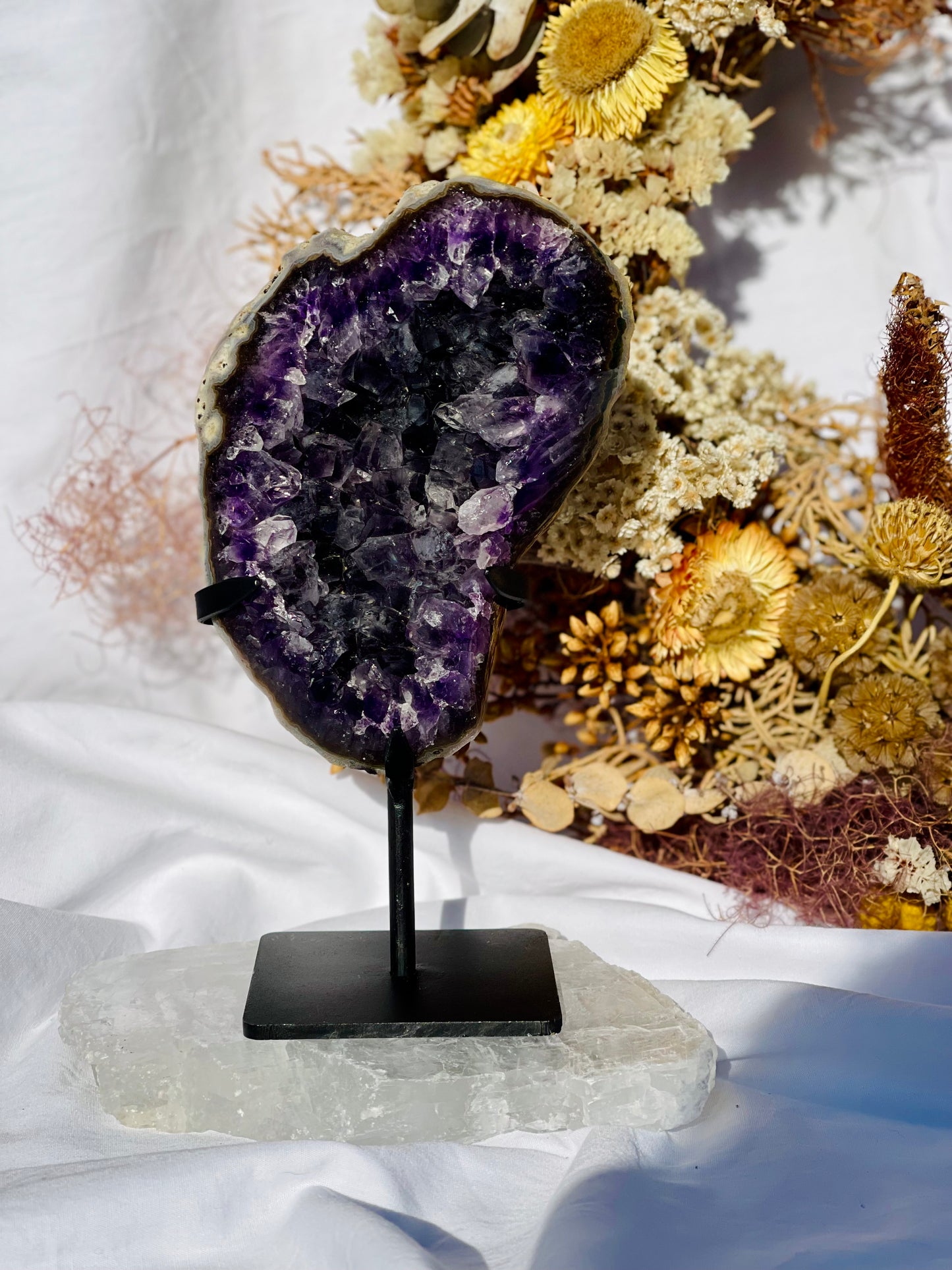 Amethyst Cluster On Stand