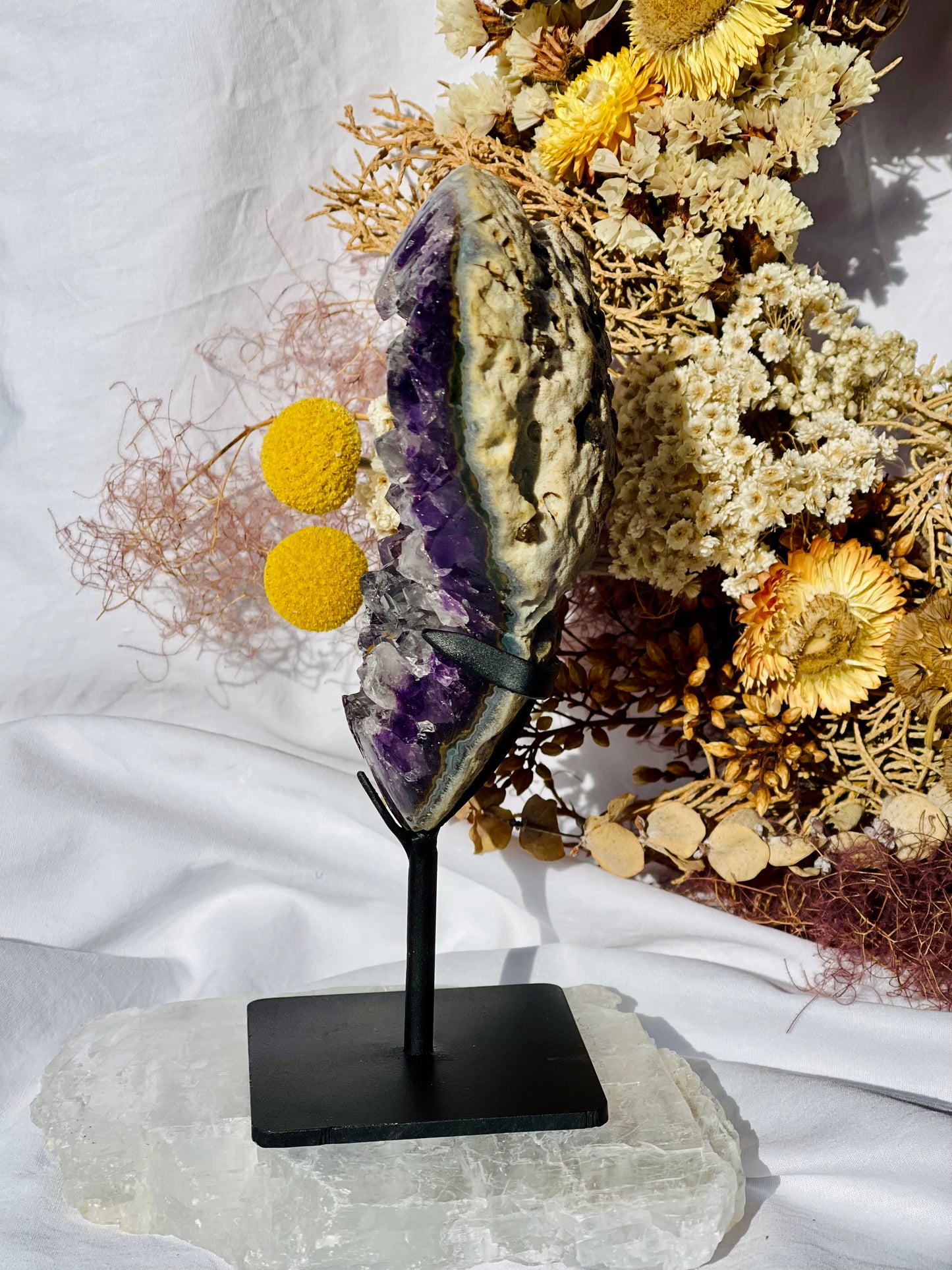 Amethyst Cluster On Stand