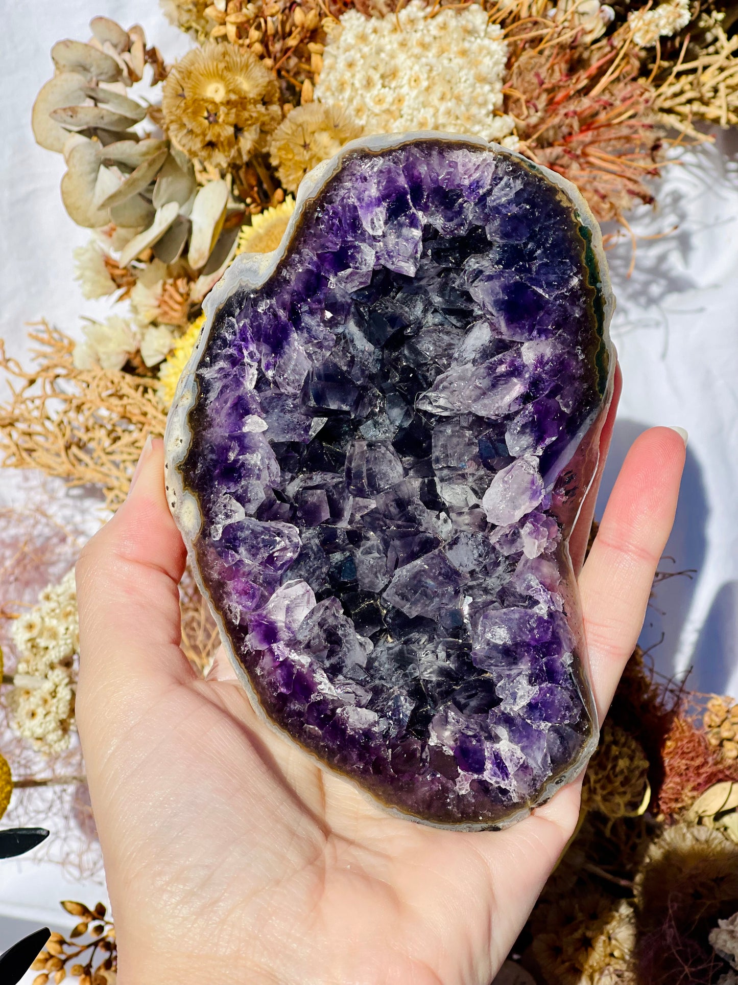 Amethyst Cluster On Stand