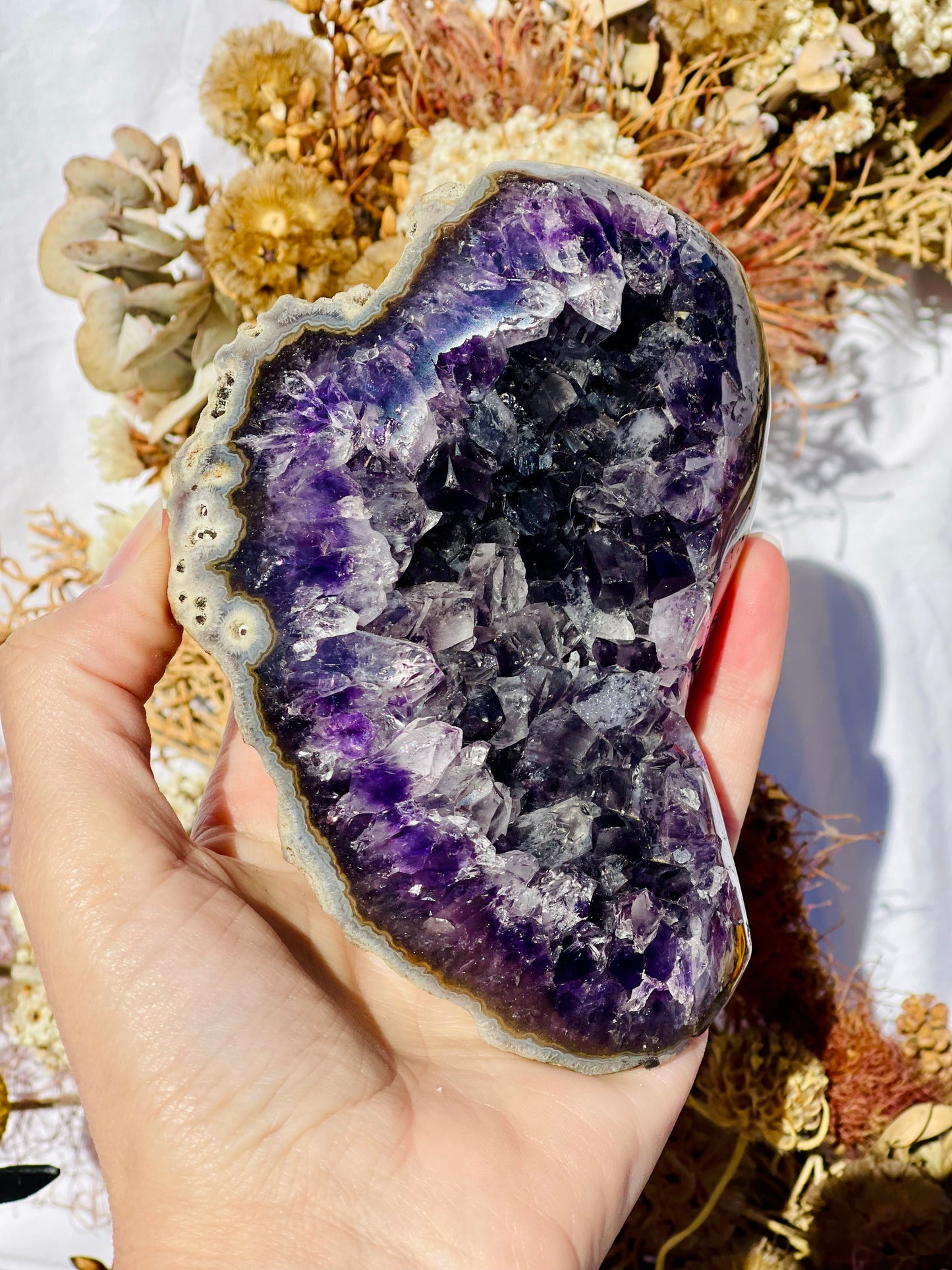 Amethyst Cluster On Stand
