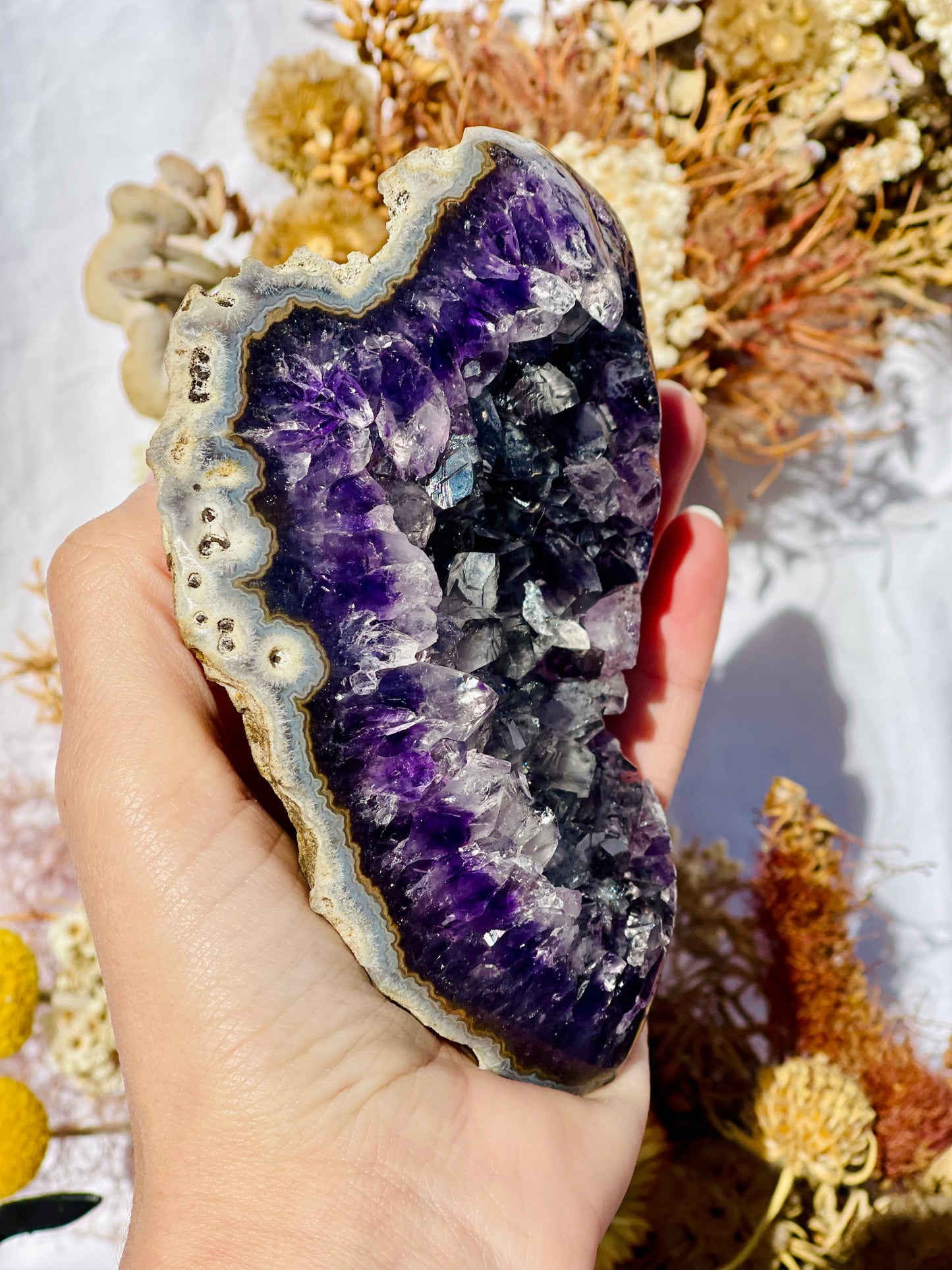 Amethyst Cluster On Stand