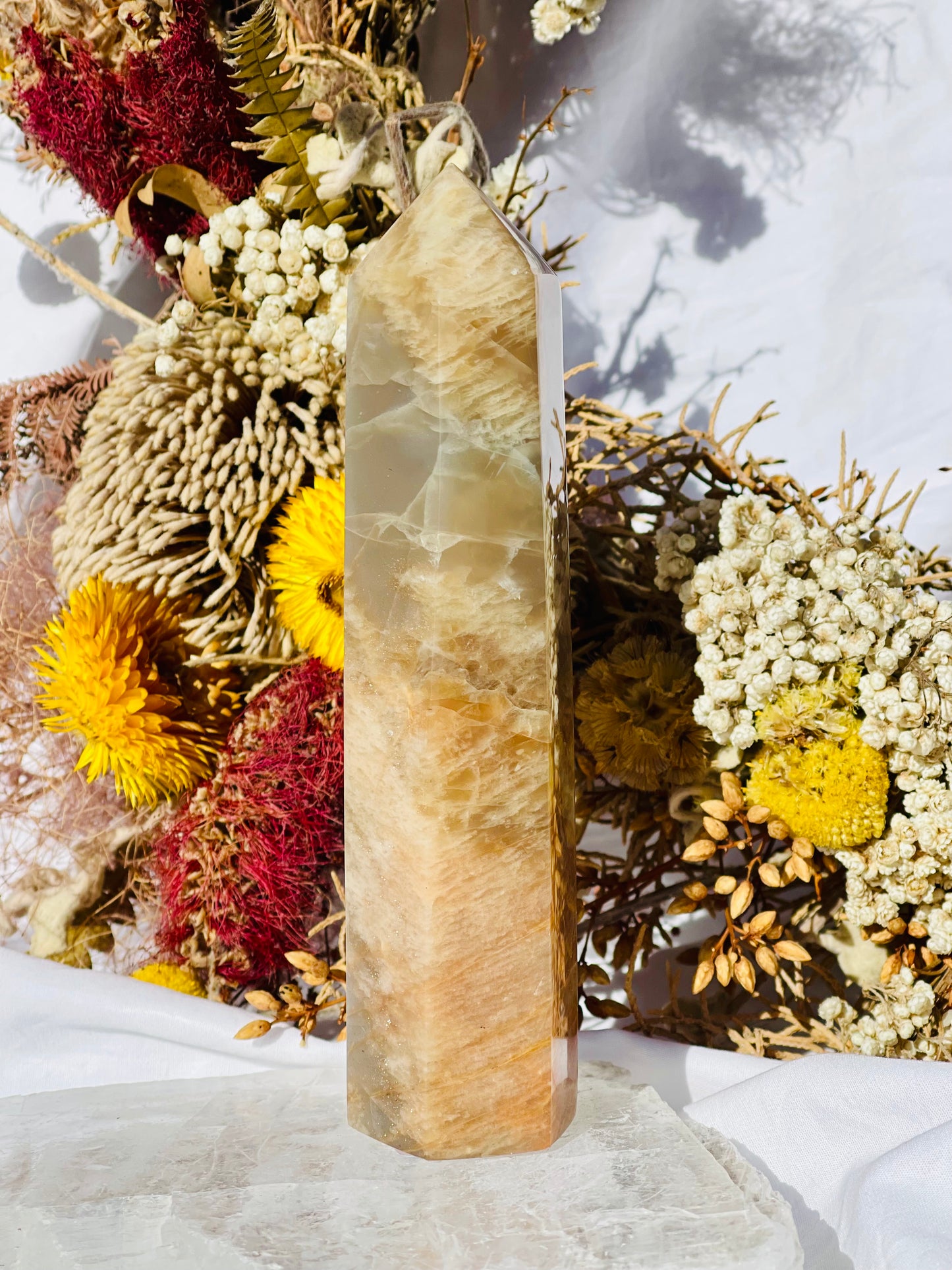 Peach Moonstone Point