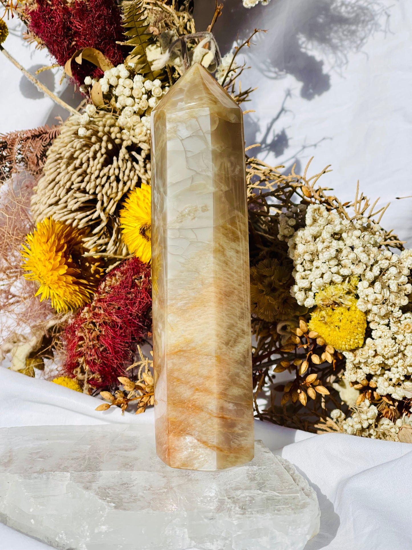 Peach Moonstone Point
