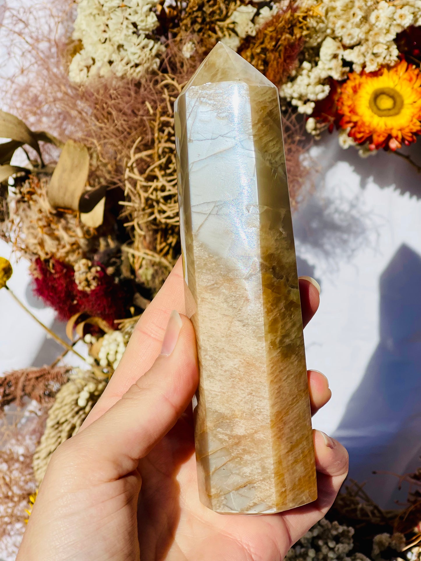Peach Moonstone Point